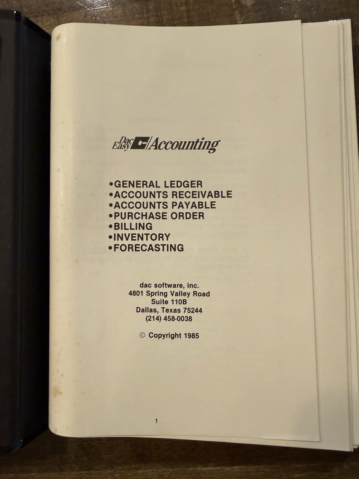 Dac-Easy Accounting Software 1985 Vintage PC DOS 5.25 Floppy Disks Box Manual