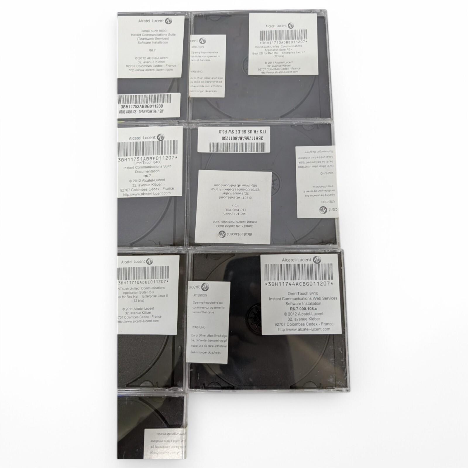Alcatel-Lucent OmniTouch 8400 ICS Text-To-Speech R6.x Software CD Total 14 Discs