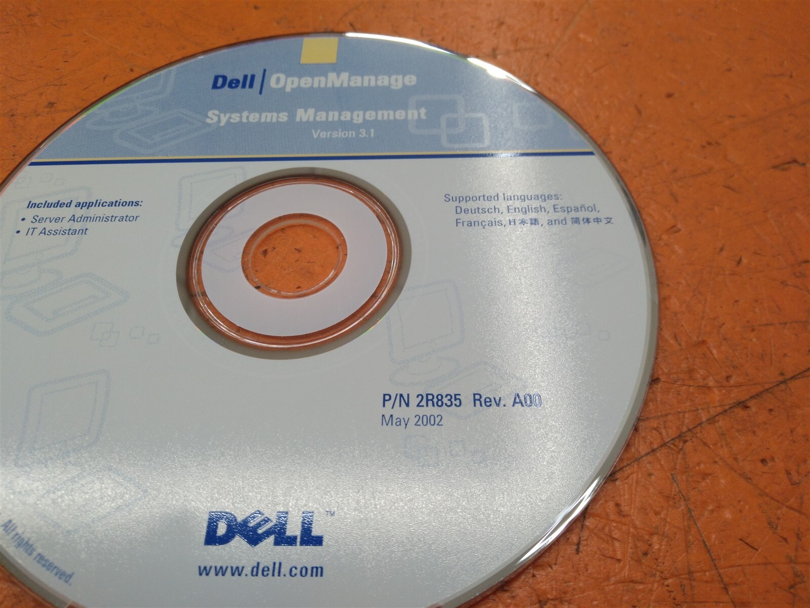 ⭐️⭐️⭐️⭐️⭐PC Software CD Disc Dell OpenManage System Management Version 3.1 2R835