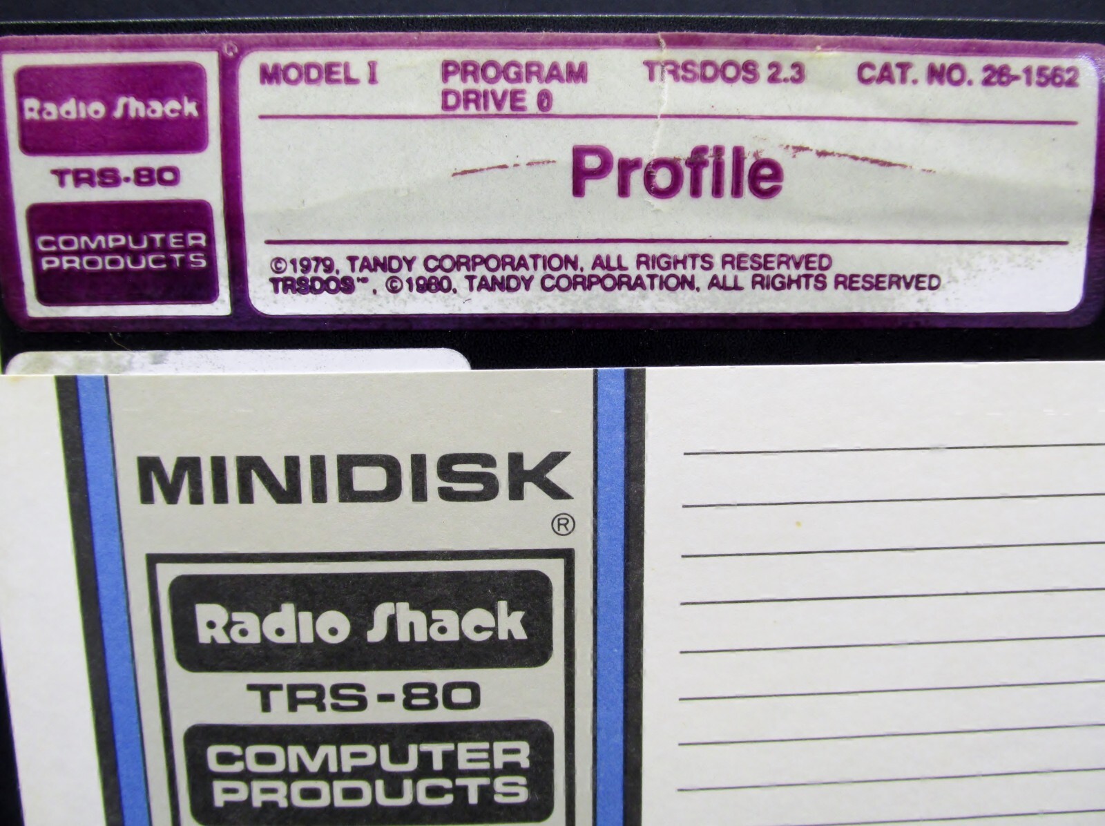 Profile, TRS-80, TRS DOS 2.3, 5.25 / 5 1/4″ Floppy Disk, Radio Shack 1981
