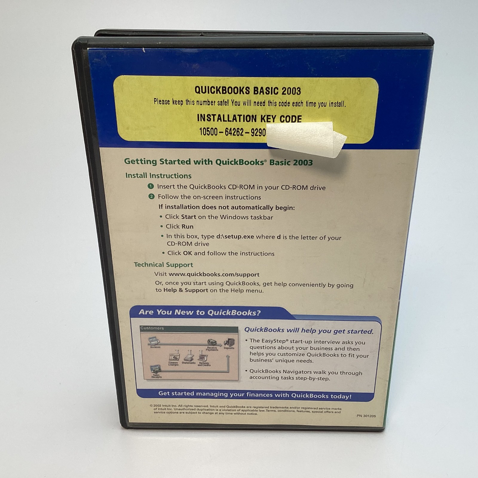 Intuit QuickBooks 2003 Basic Edition Financial Software for Windows 98/XP – READ