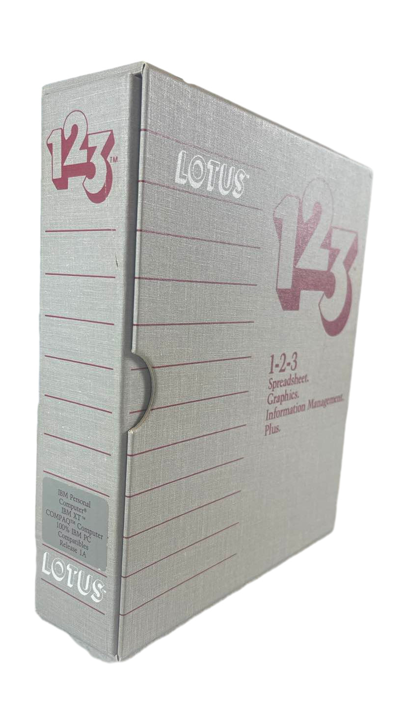 1984 Lotus 1-2-3 Release 1A Spreadsheet Software IBM PC Manual Box Set