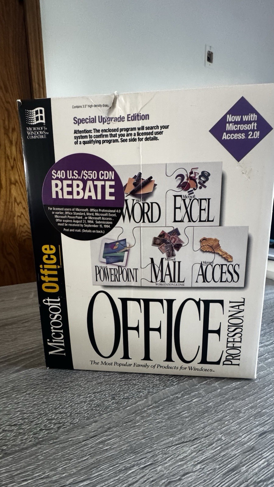 Microsoft Office Professional 4.3 Upgrade Complete 31 Floppy Disk Set w/ License