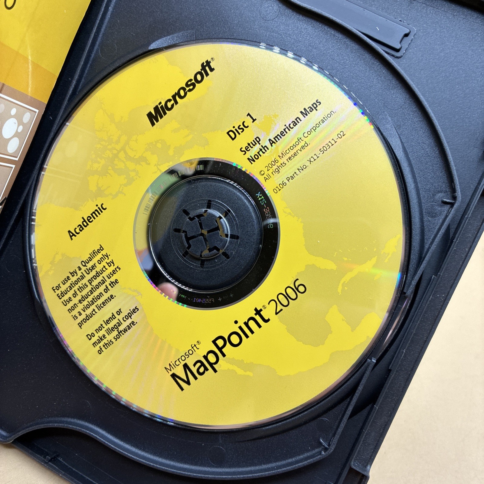 Microsoft MapPoint 2006 Full Version 2CD. North American Maps