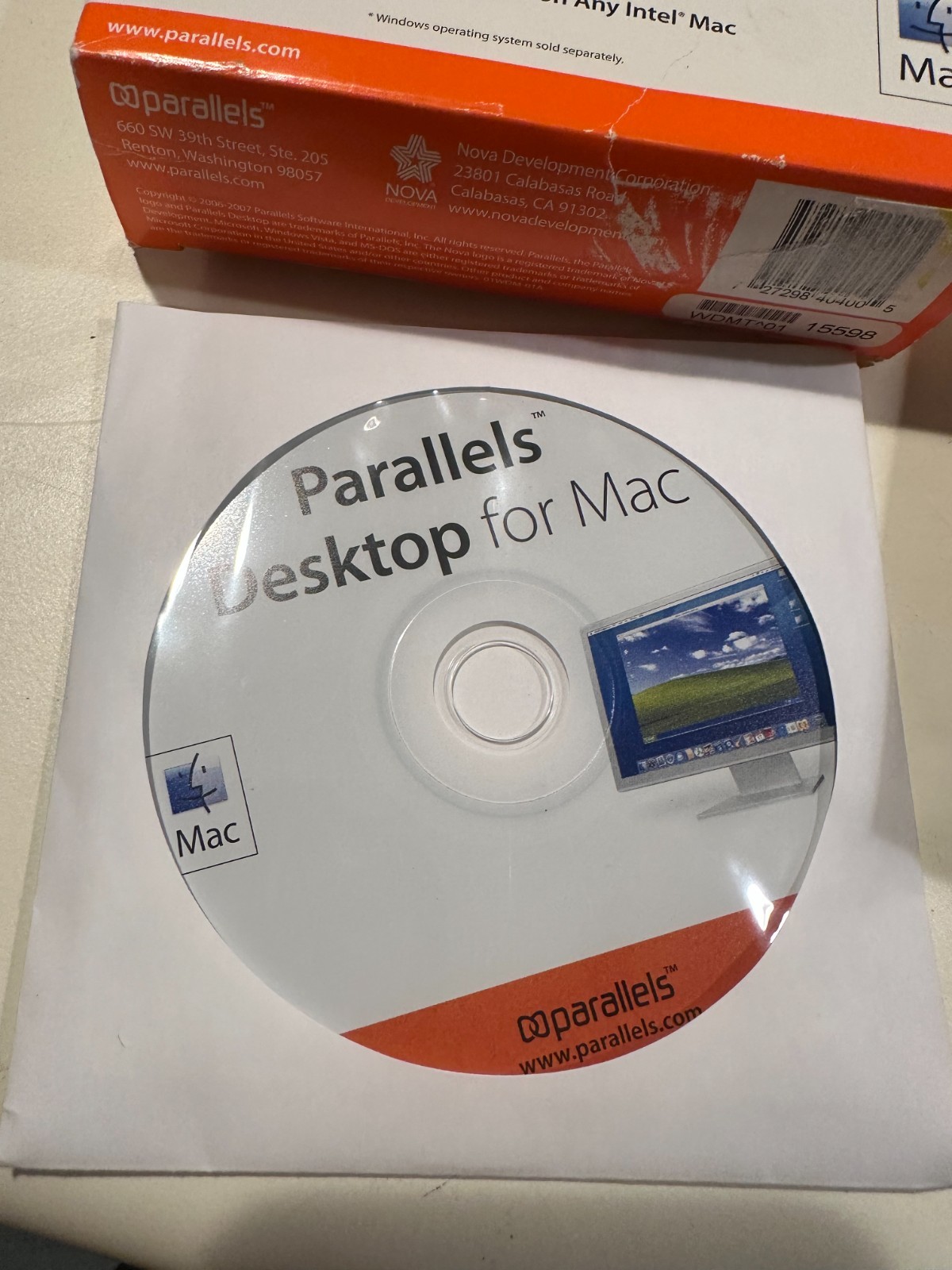Parallels Desktop for Mac OS X 10.4 on CD (vintage, old version)