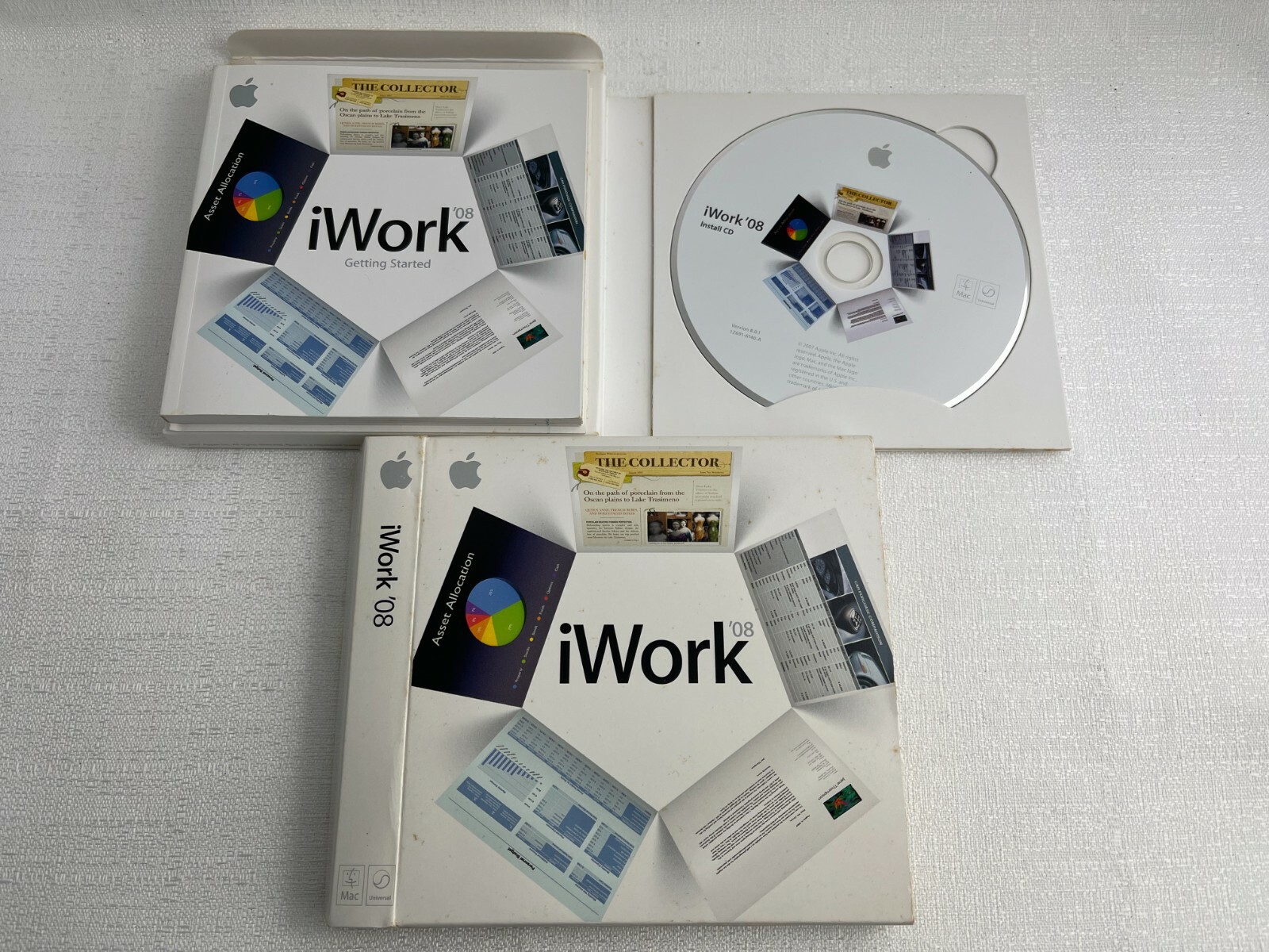 iWork 08 Mac Apple Keynote Pages Numbers Software Package MA790Z/A