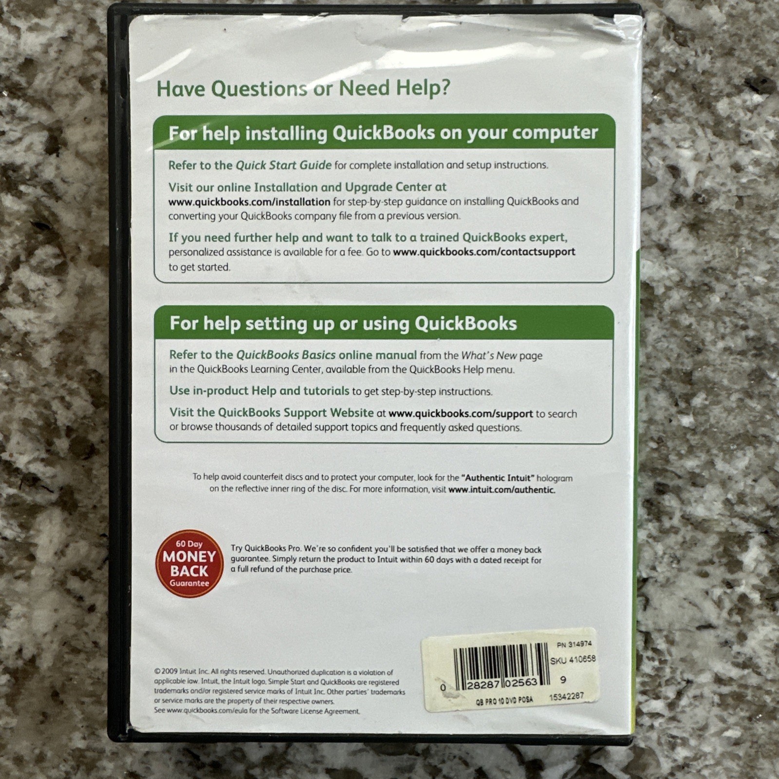 QuickBooks Pro 2010 Premier Accounting Software CD Key License Win 7 Vista XP