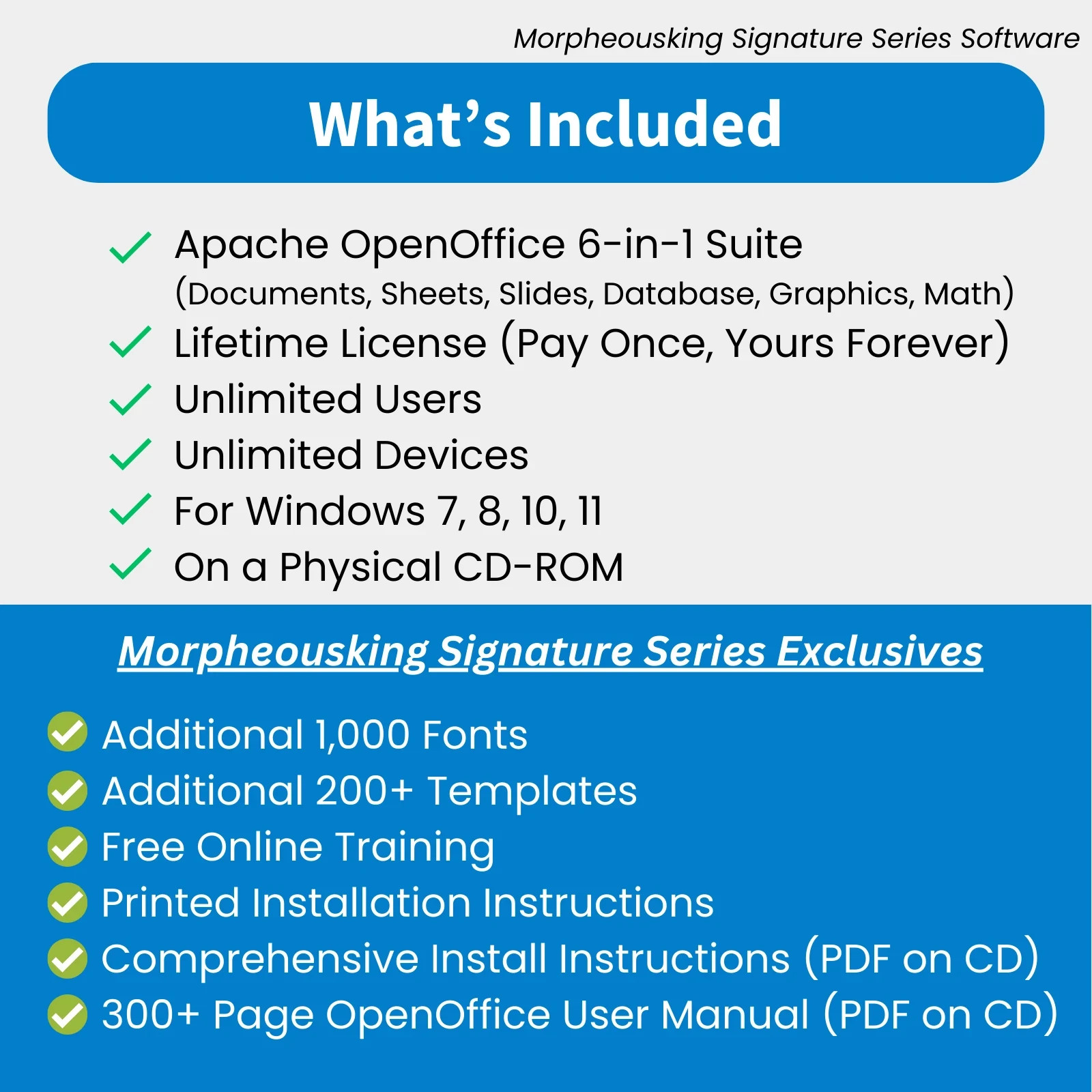 Open Office 2023 | Word Processor, Slide Show, Spreadsheet Software Suite | CD