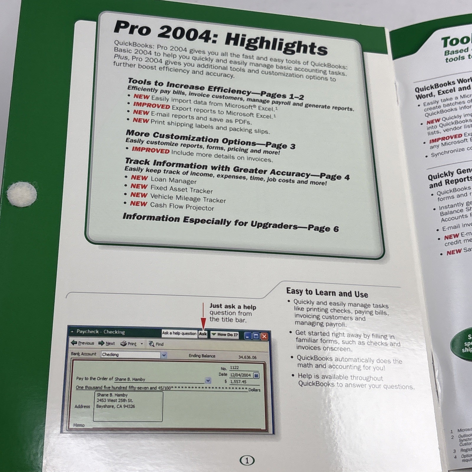 Intuit QuickBooks Pro 2004 with License Key for Windows 98/ME/2000/XP In Box