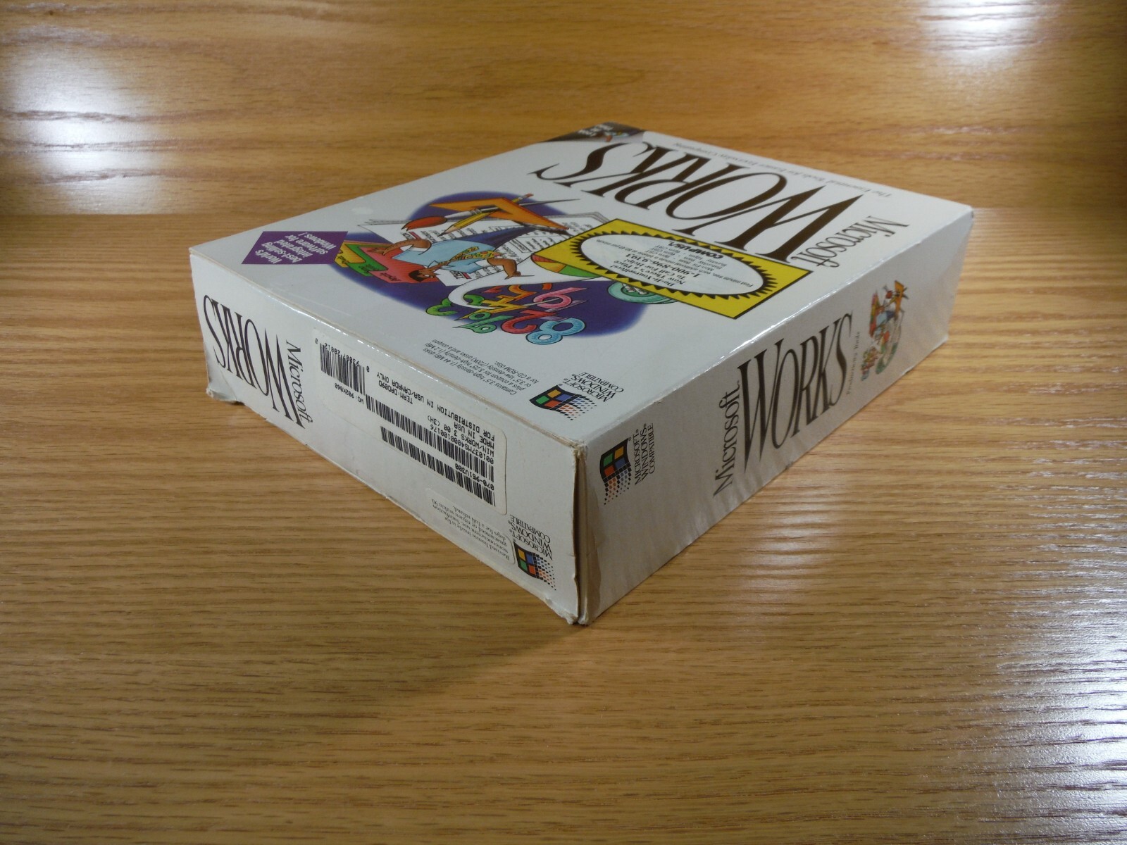 1993 CIB Microsoft Works 3.5″ Floppy Disk Installation Disks w/ Manual & Inserts