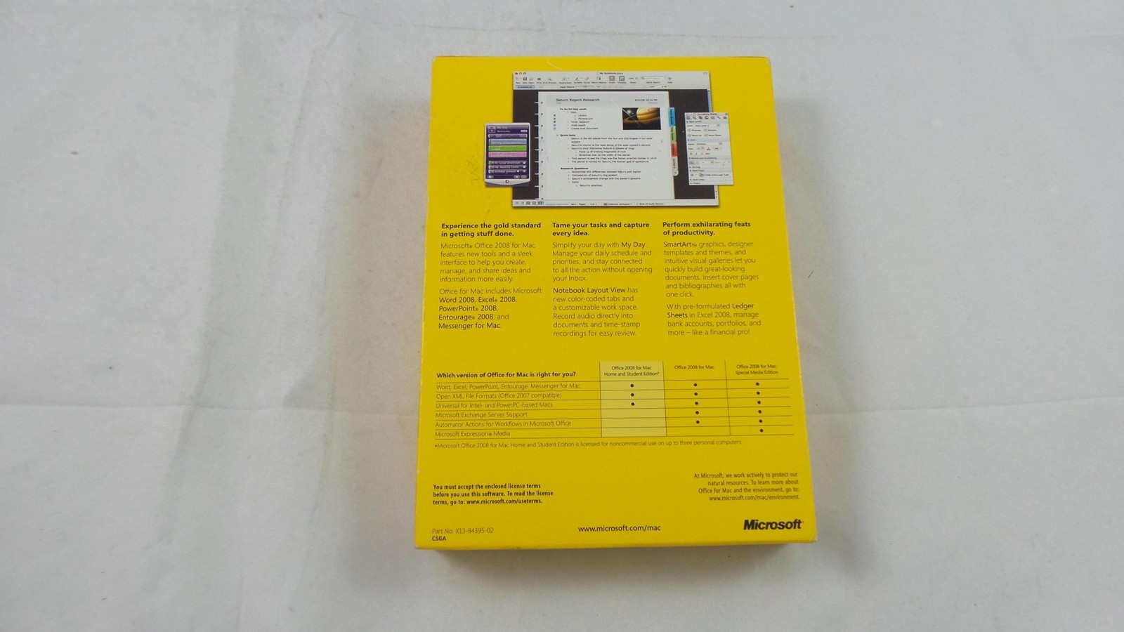 Microsoft Office 2008 for Mac – Home & Student Edition – Old Version (GZA-00006)