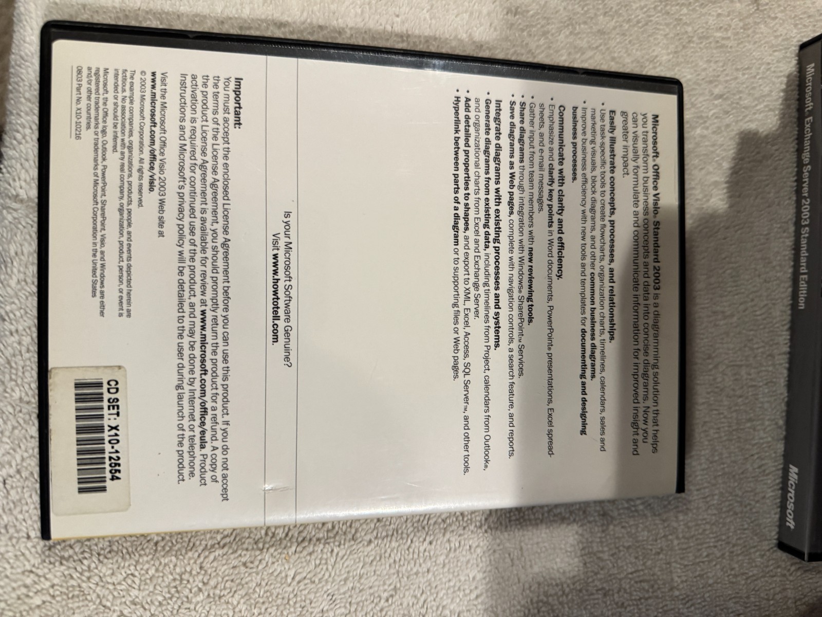 Microsoft Office Visio Standard 2003 – VERY GOOD CONDITION W/SERIAL #