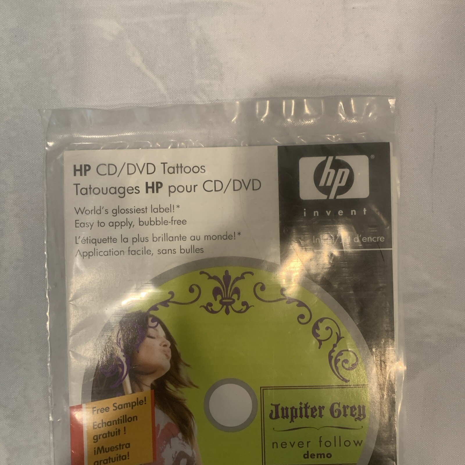 HP Invent Cd / Dvd Tattoos Jupiter Grey DEMO (CD & DVD, 2006)