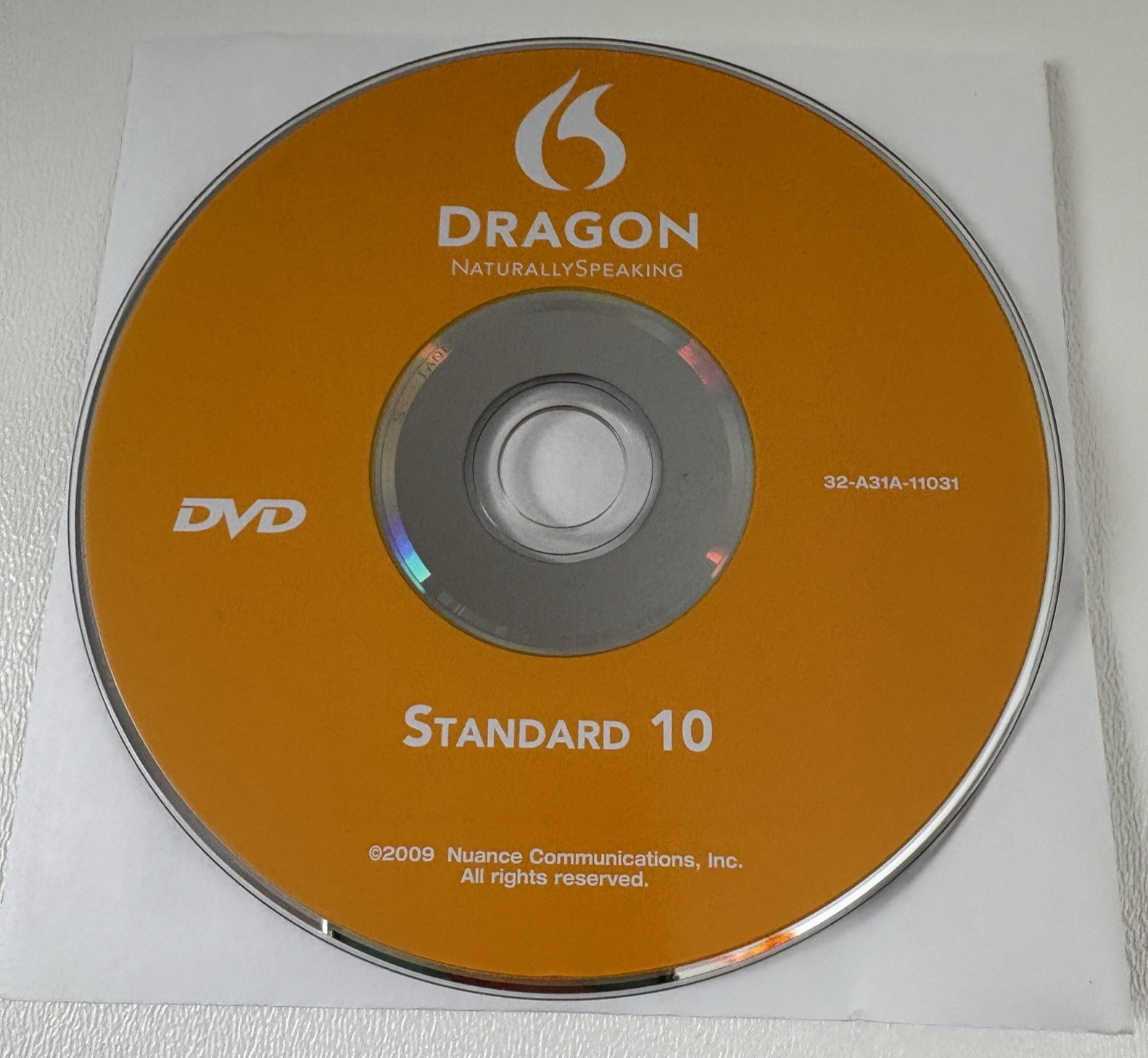 Nuance Dragon NaturallySpeaking 10 Speech Recognition Software Microphone DVD