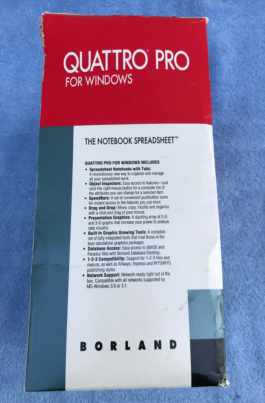 Borland Quattro Pro For Windows Ver 1.0 3.5″ Floppy Disks Guides COMPLETE