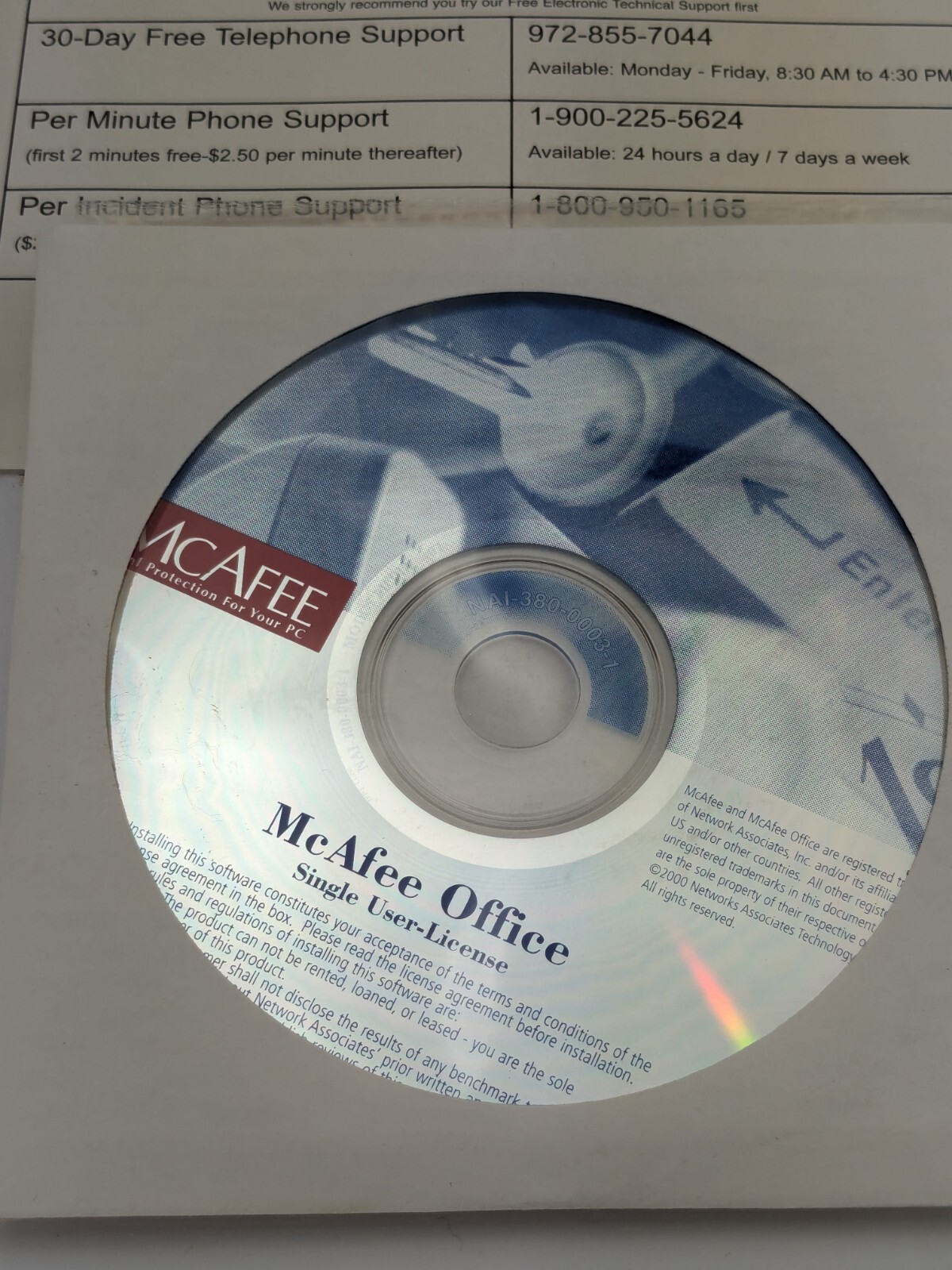 Vintage McAfee Office V3.1 Software Sealed Media BIG BOX