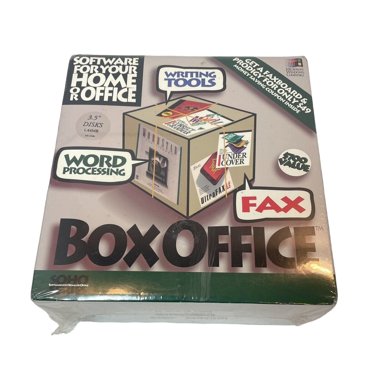 WordStar Box Office For Windows Version 1.5 Windows 3.0 Home Office 1992 Sealed