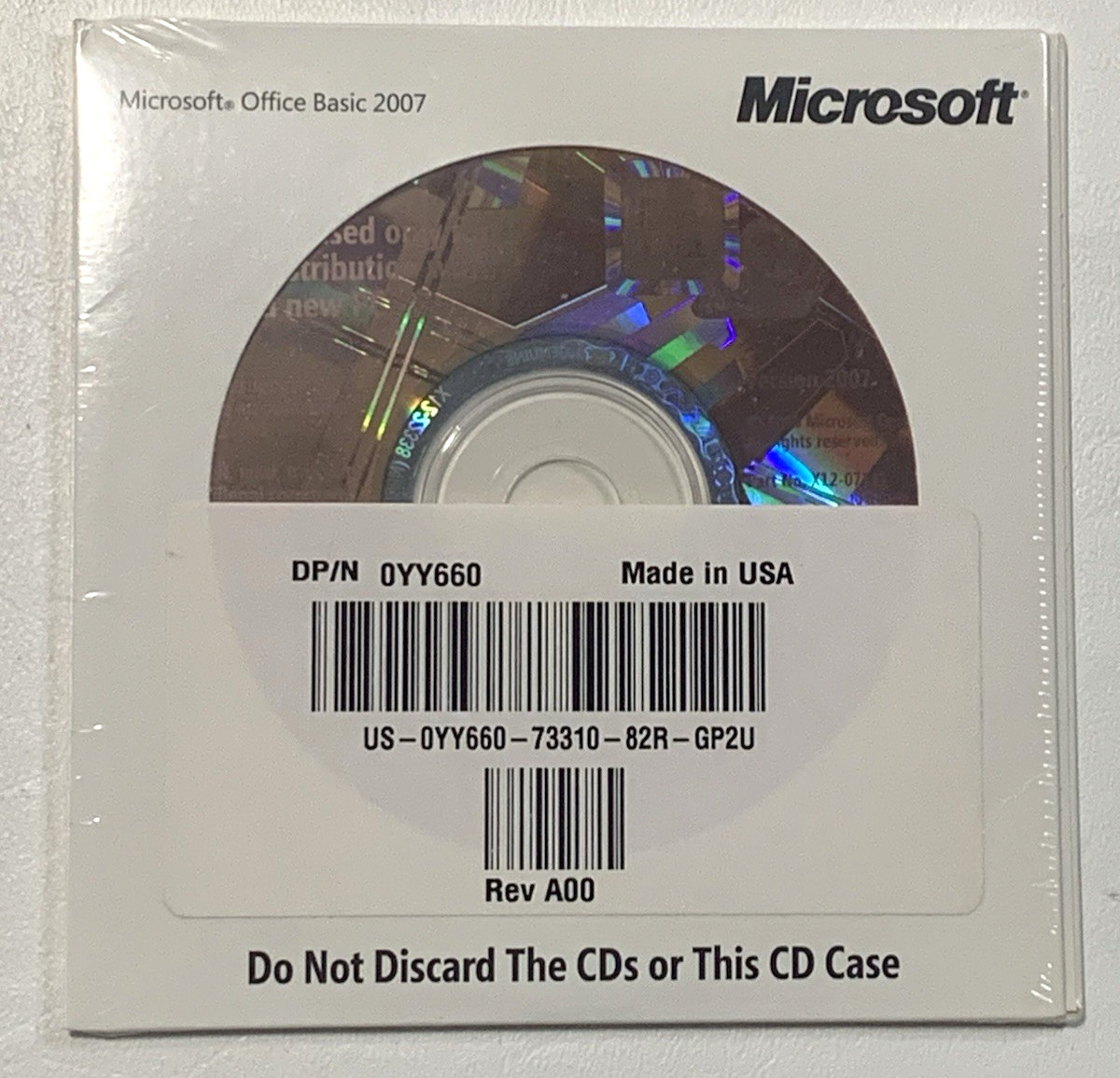 Microsoft Office Basic Edition 2007 – Brand New – Sealed