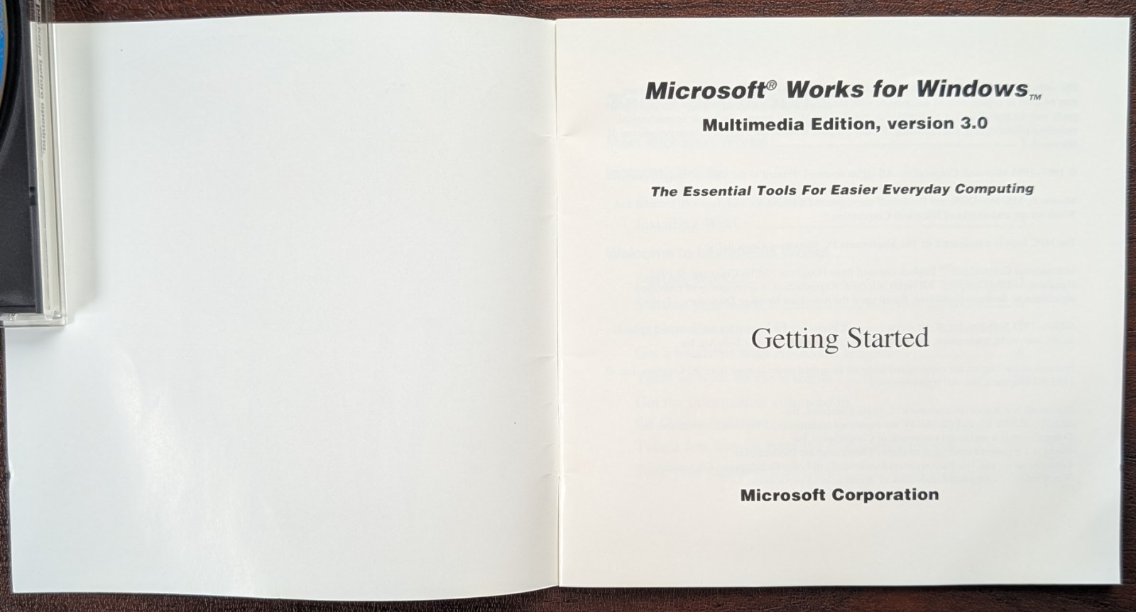 Microsoft Works Multimedia Edition Ver 3.0 CD for Windows 3.1 Or Later – Tested