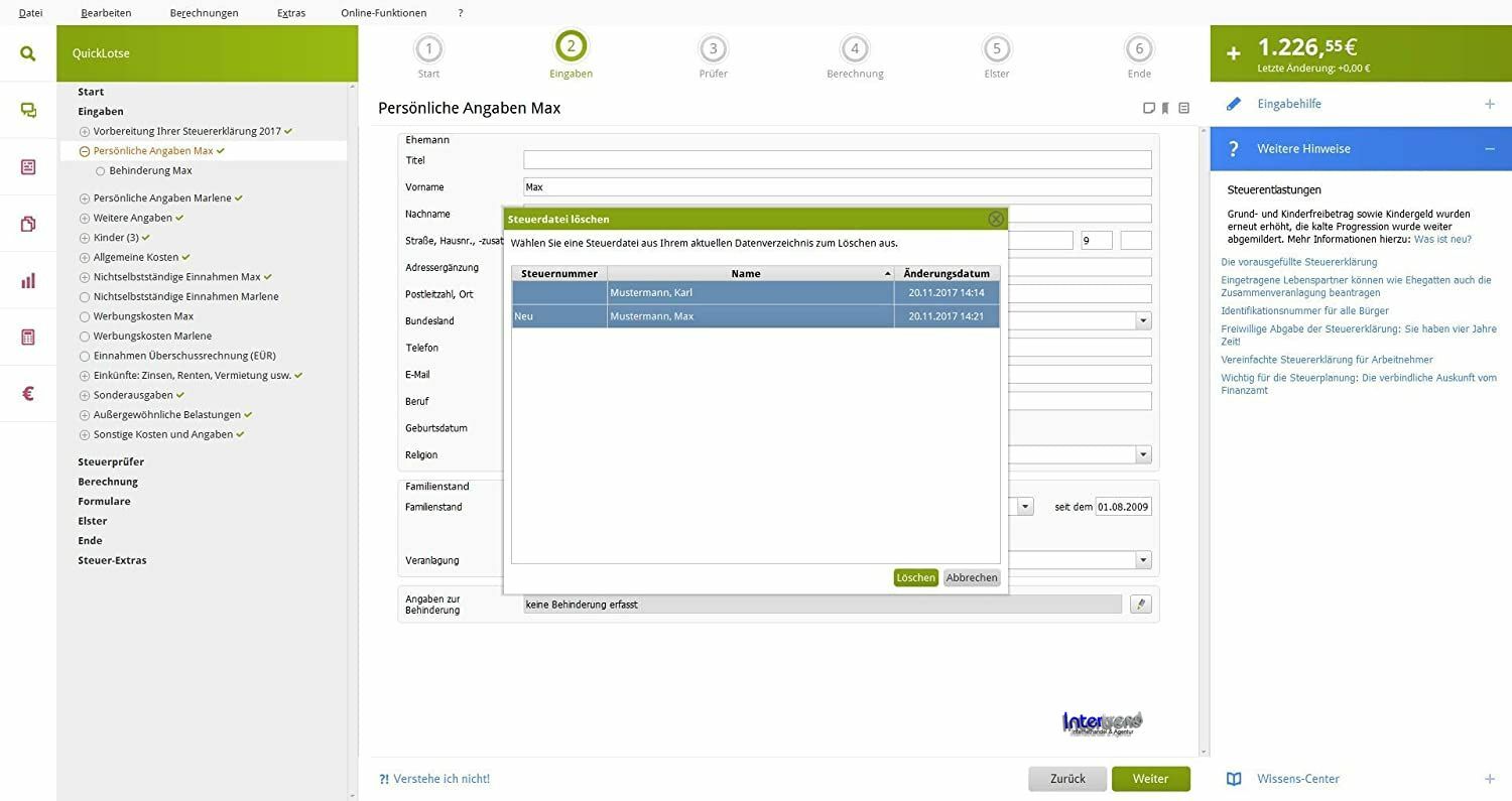 Lexware QuickSteuer Deluxe 2022 Vollversion Box, CD Handbuch Steuerjahr 2021 NEU