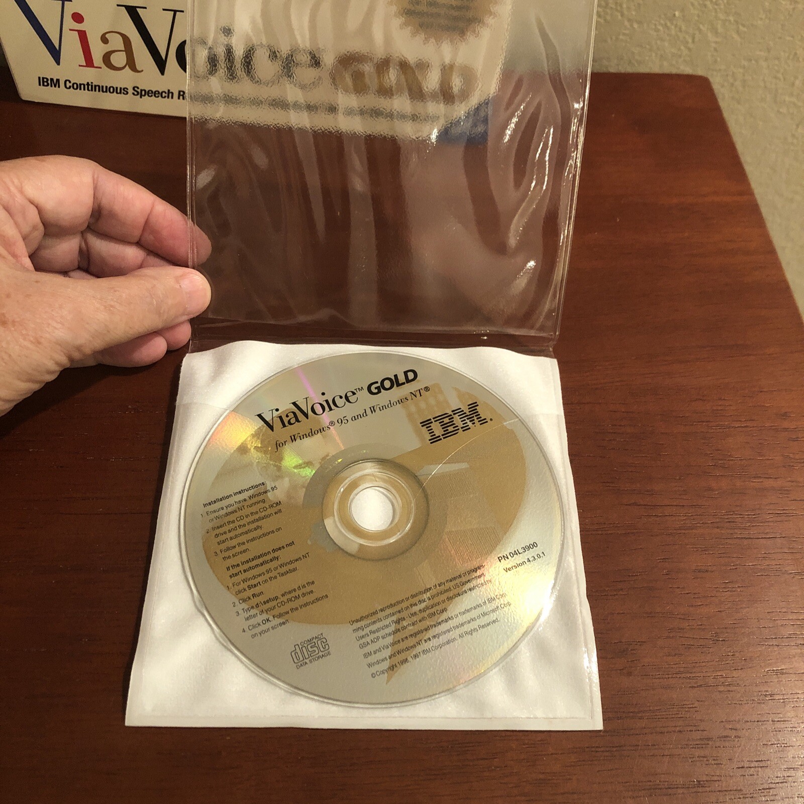 IBM ViaVoice Gold ~ Continuous Speech Recognition ~ Version 4.3 ~ VoiceType ~ CD