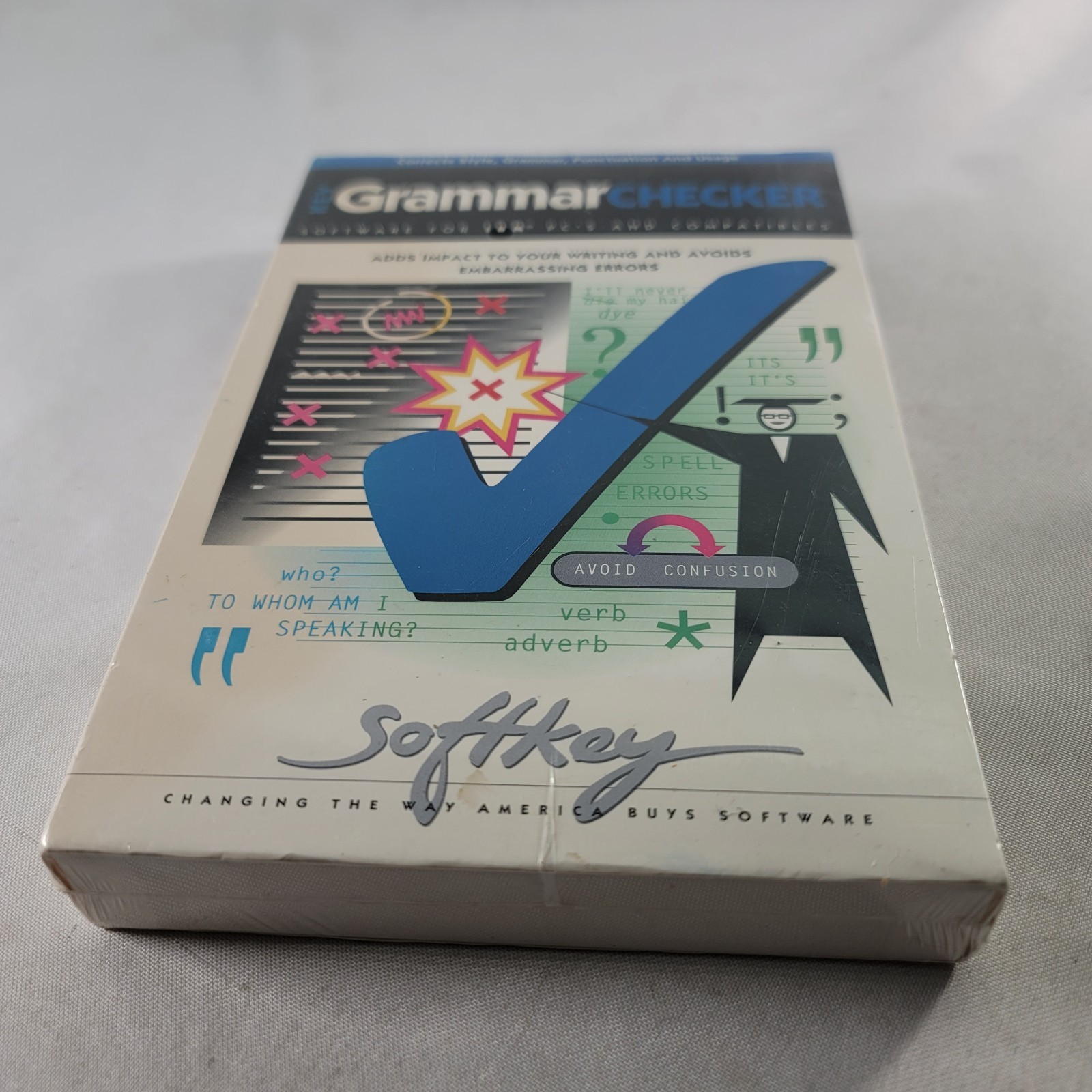 Grammar Checker Softkey Software Sealed IBM compatible 3 1/2 5 1/4 New/Sealed