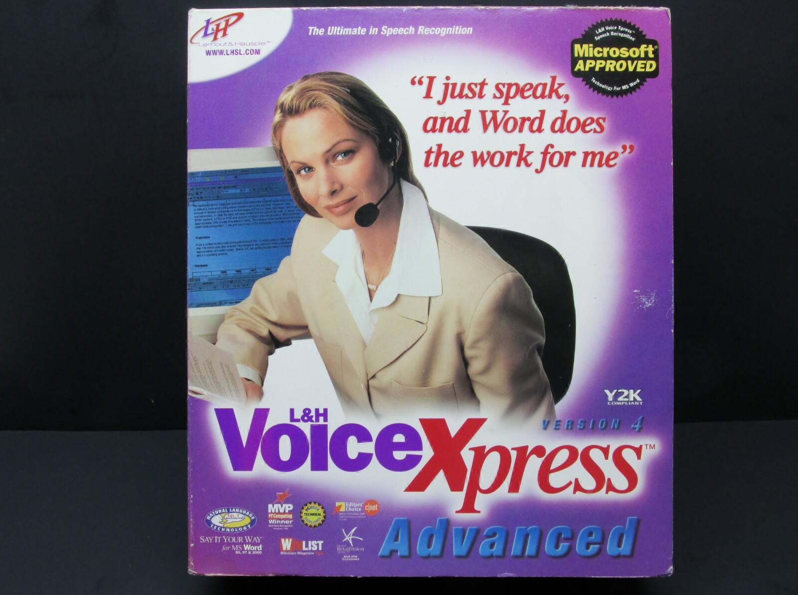 L & H Voice Xpress Advanced, PC, CD-ROM, W 95 / 98 / NT 4.0, 1999, Never Used