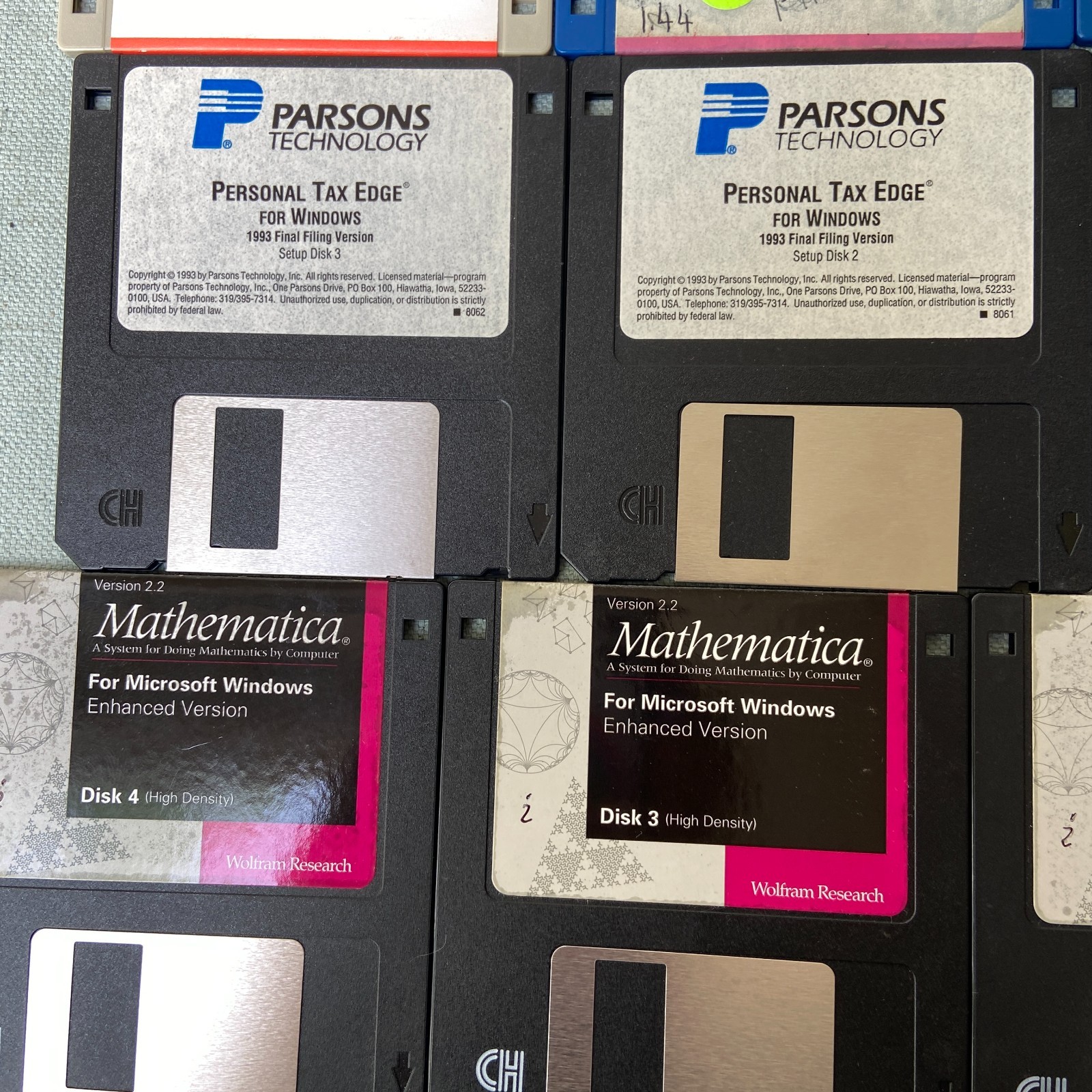 Software Lot 3.5” Planix Home Autocad Mathematica MathCad DesignCad SolidBuilder