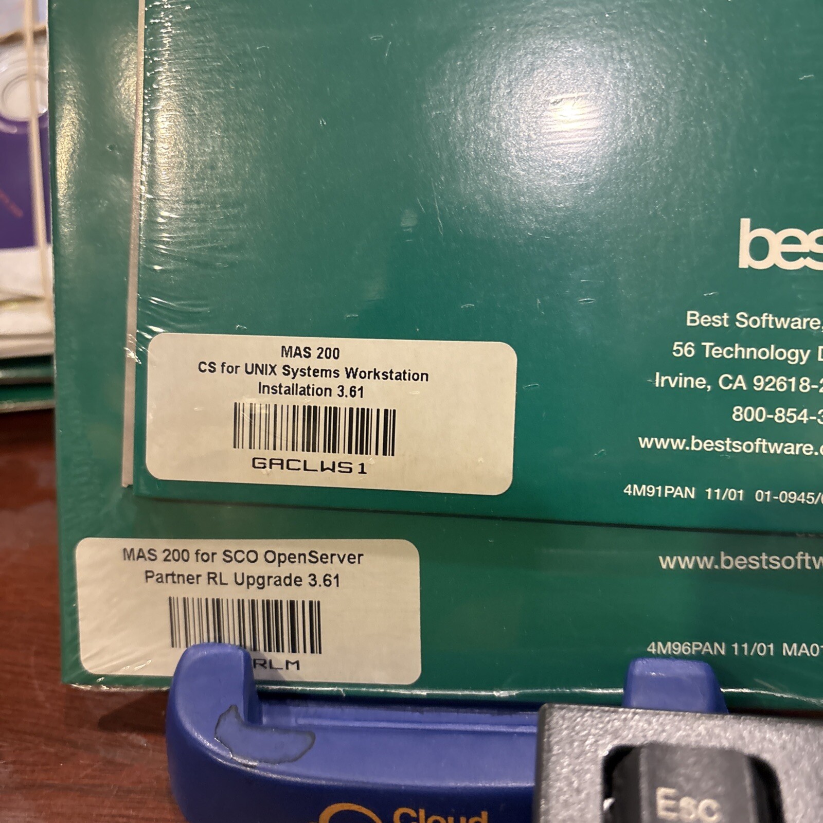 BRAND NEW MAS 200 LIBRARY MASTER RL 3.61 FOR SCO UNIX, IBM RS/6000 AIX, WKS, UPG