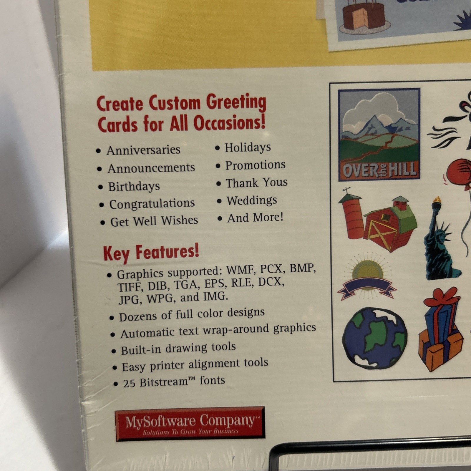 ProVenture VTG Greeting Card Cdrom For Windows 3.1 95/98, Y2K Compliant