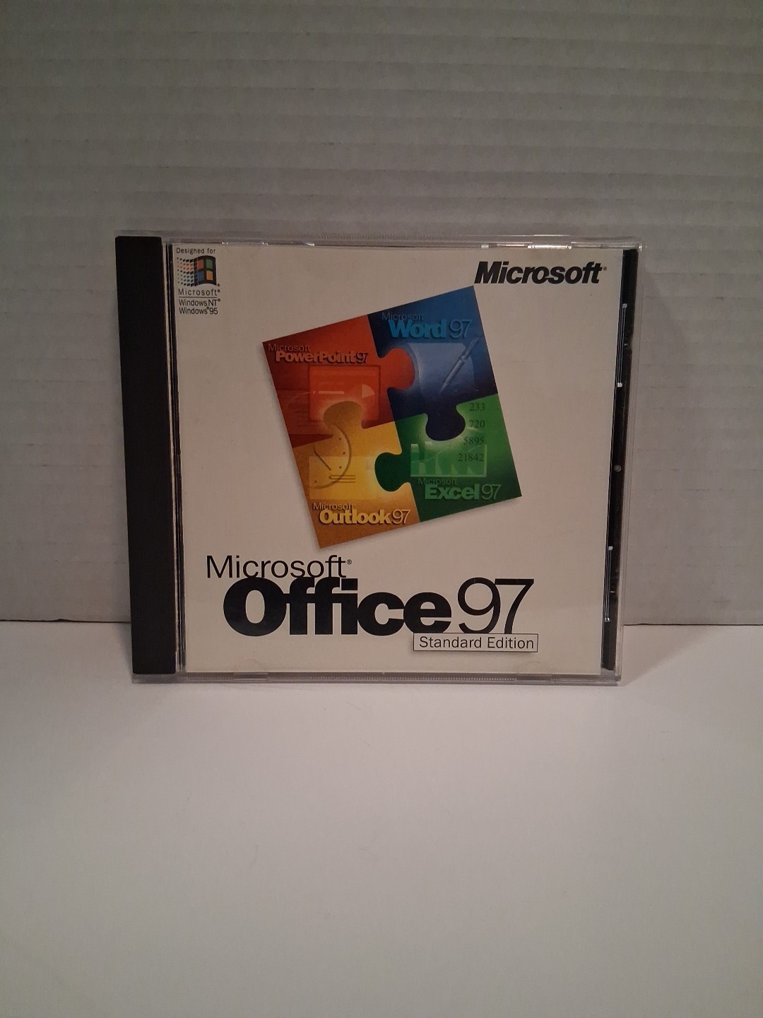 Microsoft Office 97 Standard Edition PC CD-ROM Software w CD Key on back of case