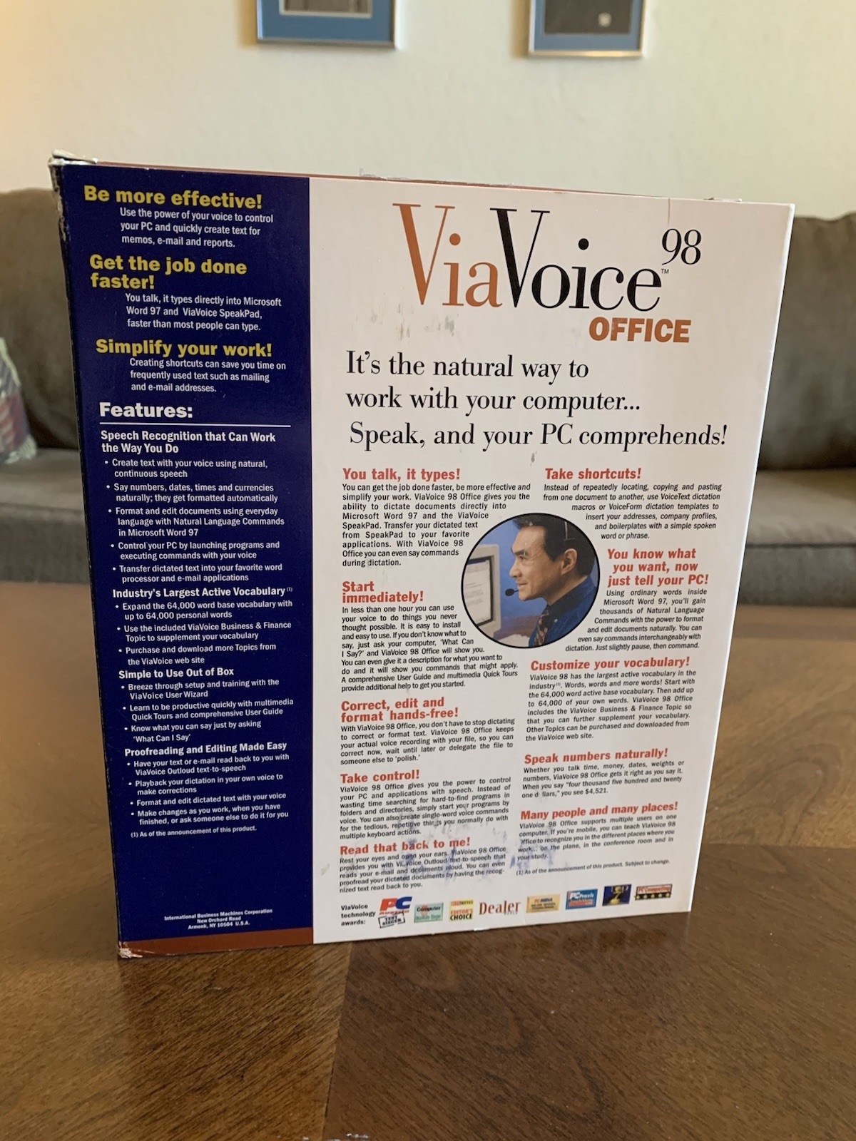 IBM ViaVoice 98 Office Edition — Talk To Text, for Windows 95 and later