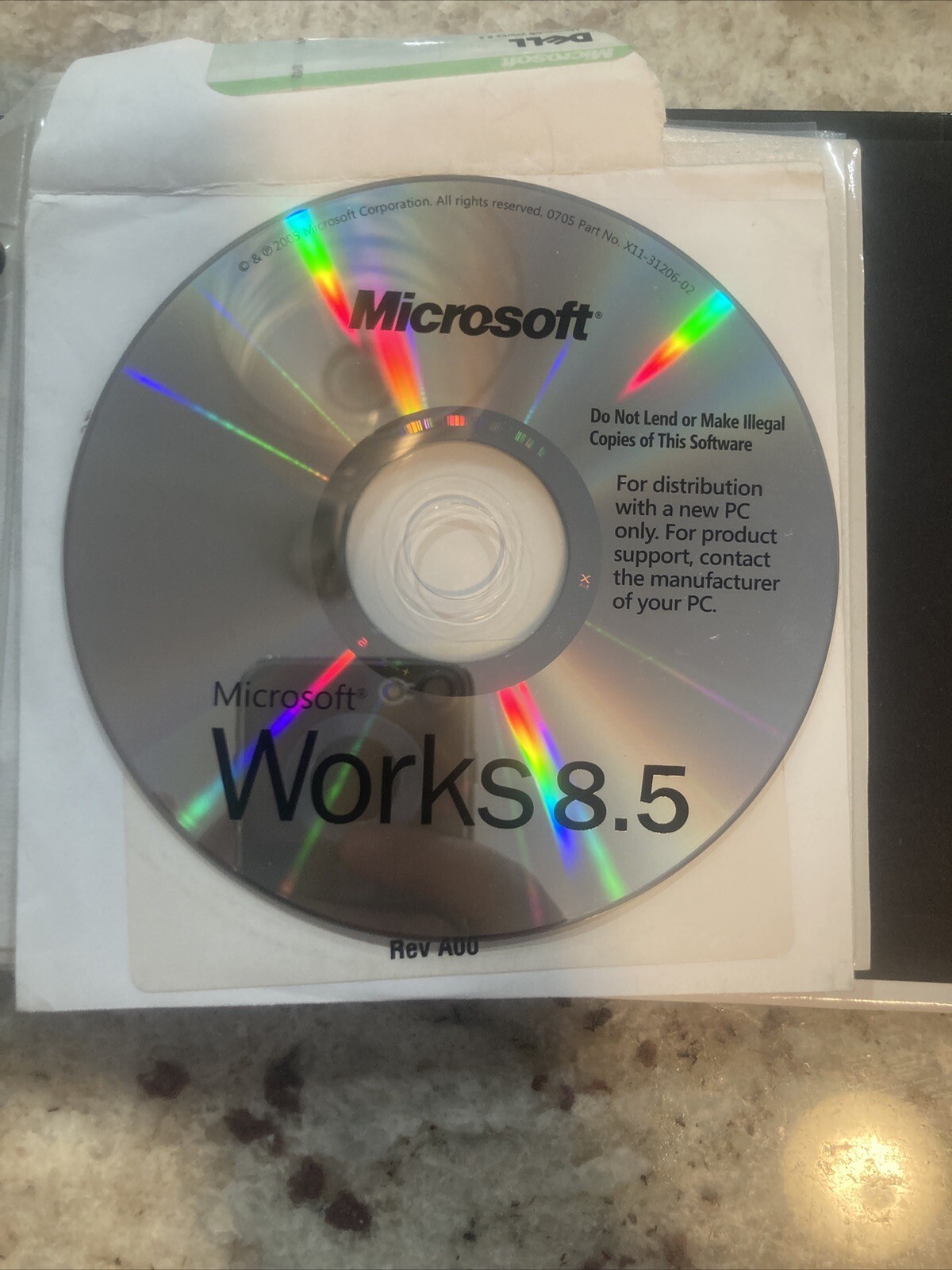 Disc Microsoft Works 8.5 PC CD ROM Fujitsu Office 2003 Trial