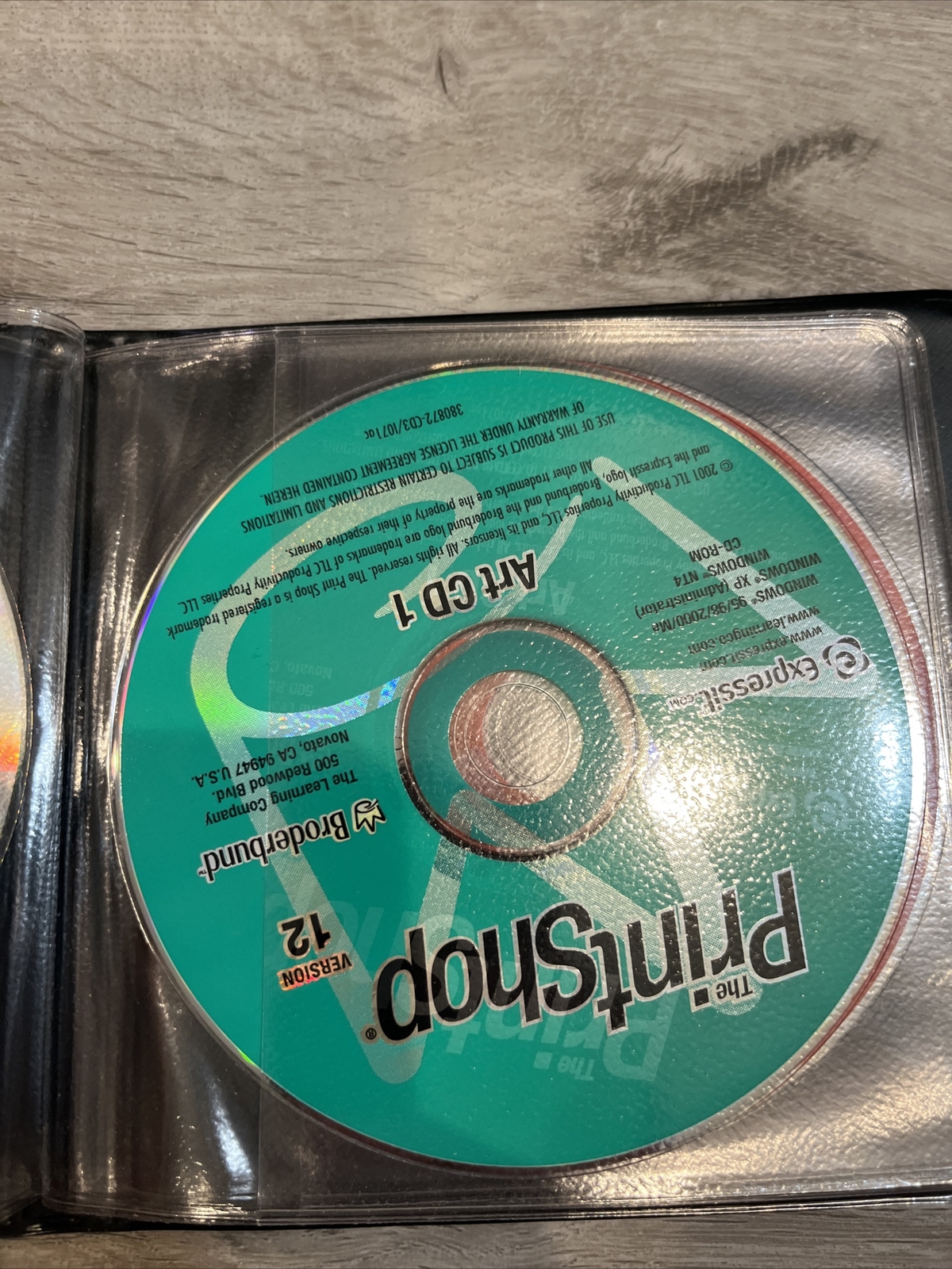 Vintage 2001 Broderbund The Printshop Deluxe Version 12 Disc Set PN: CDBK12A-HDR