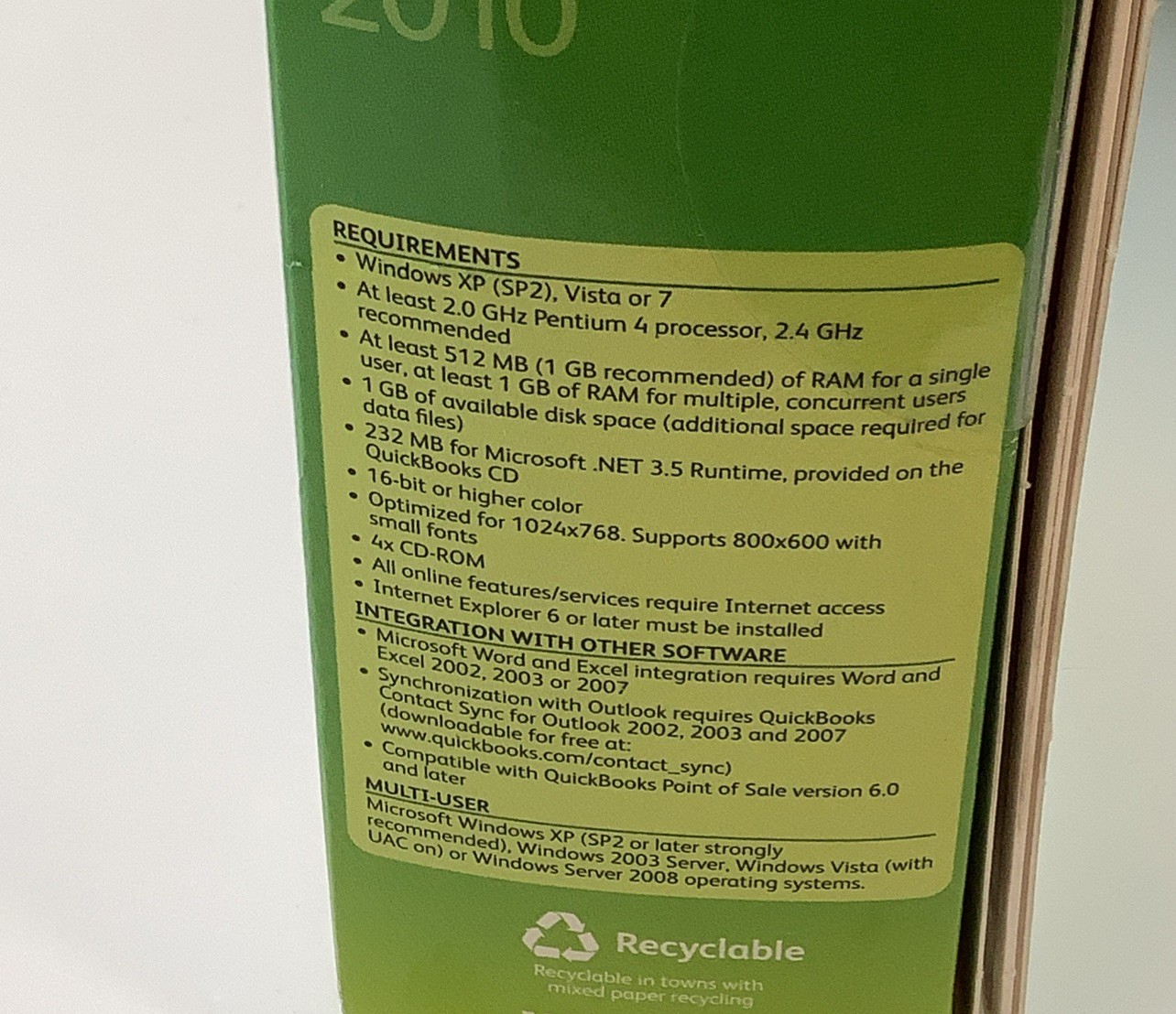 NEW Quickbooks Financial Software Premier 2010 Windows Retail SEALED