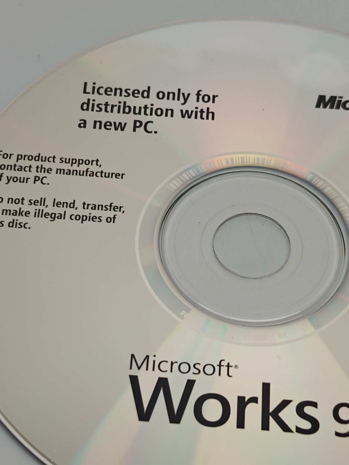 Microsoft 2007 Microsoft Works 9 – P/N X13-66561 New In Sleeve COA & Product Key