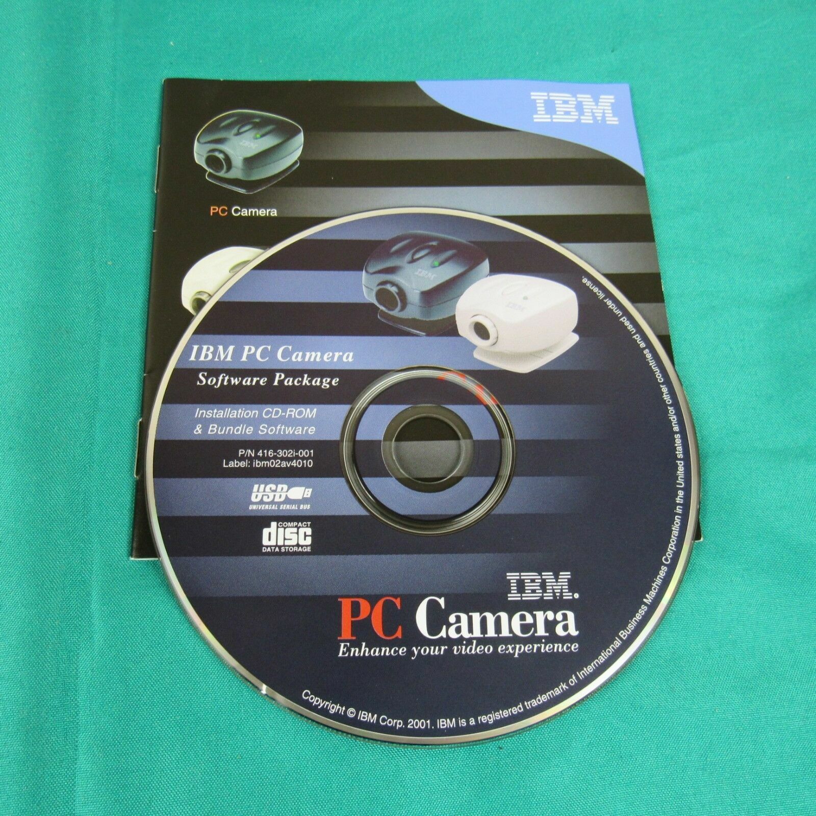 IBM PC Camera Install Software Program CD Windows 98/2000
