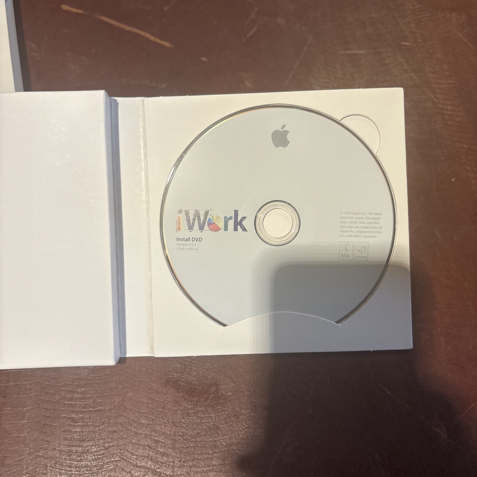 Apple iWork ’09 Retail DVD Pages Numbers Keynote Mac MB942Z/A