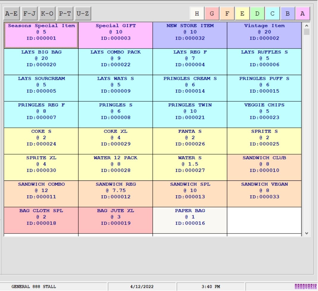 NWIQ Point Of Sale Software – Booth Inventory Billing