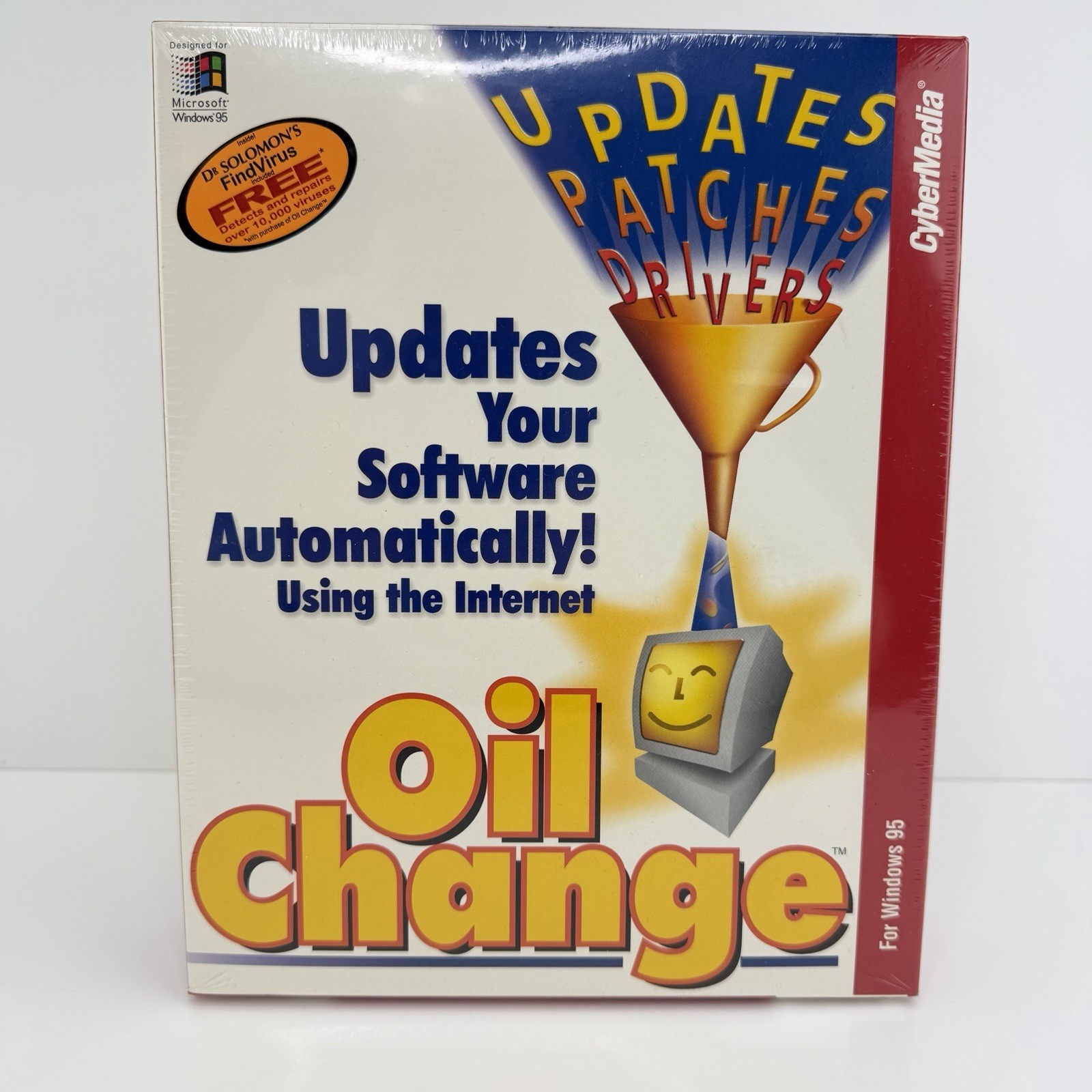 Vintage CyberMedia Oil Change Software – PC Windows 95 – NEW SEALED Box
