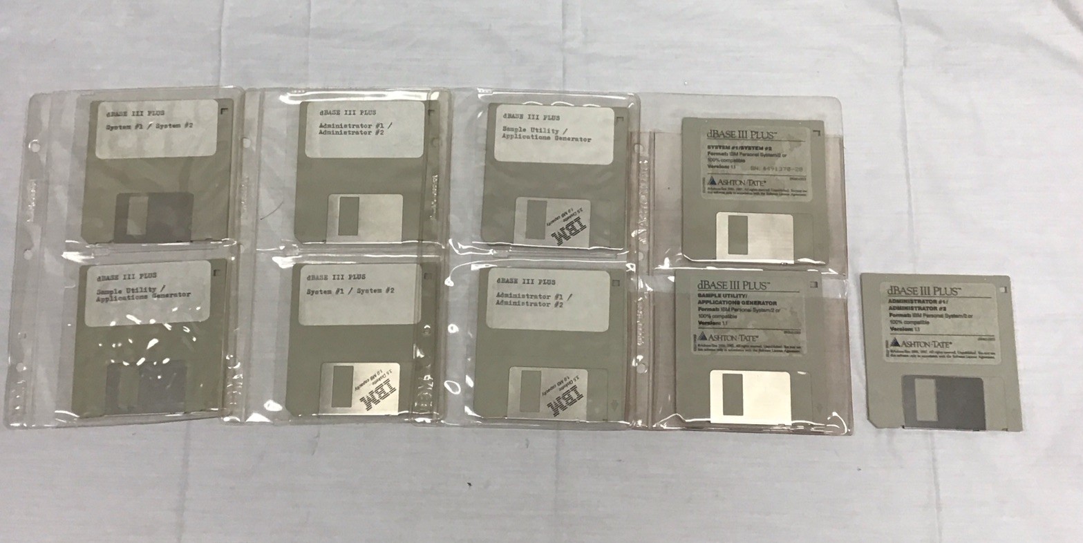 Ashton-Tate dBASE III Plus Data Management Software Ver 1.1