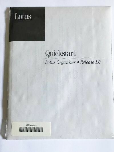 LOTUS – Quickstart Lotus Organizer – Release 1.0 – New (Sealed in Shrink Wrap)