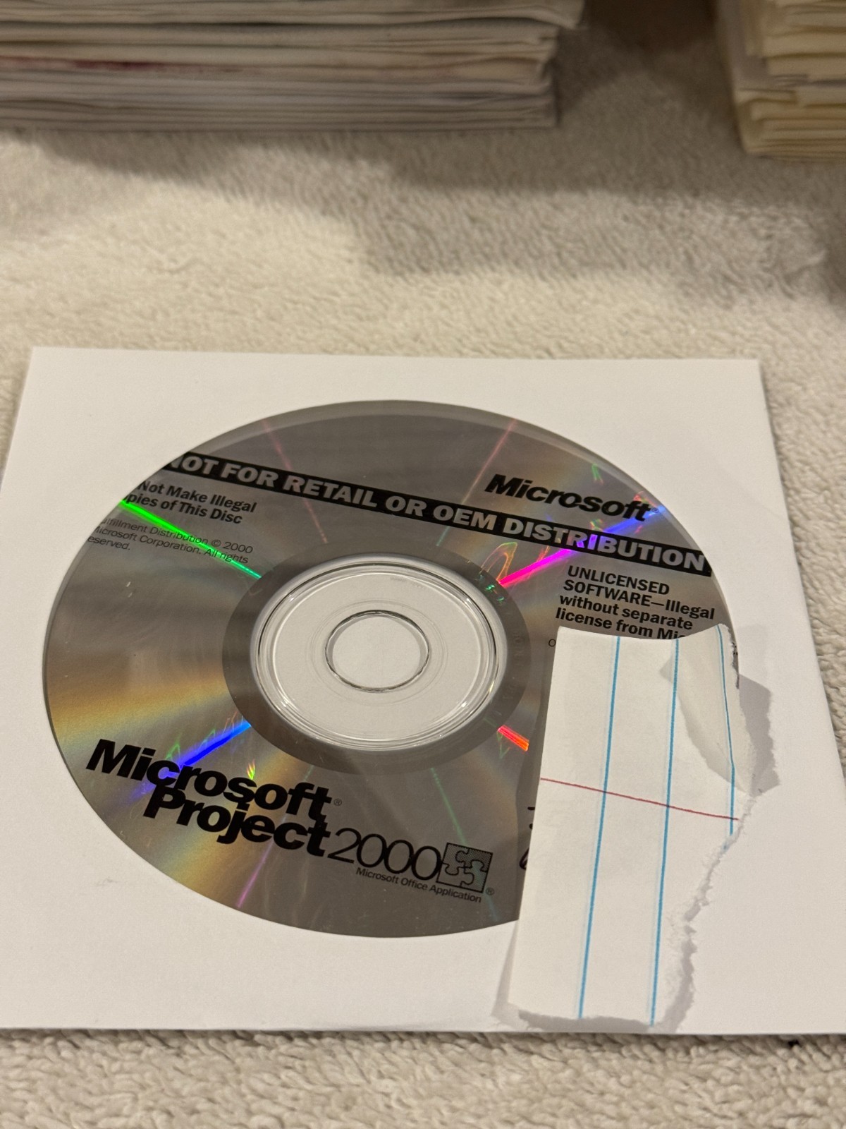 Microsoft Project 2000 Windows – PRODUCT KEY NOT INCLUDED!!!