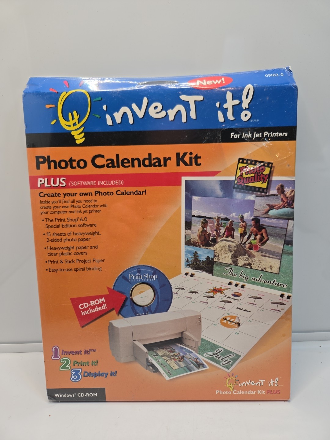 Invent it Photo Calendar Kit Plus for Ink Jet Printers Software Included NEW