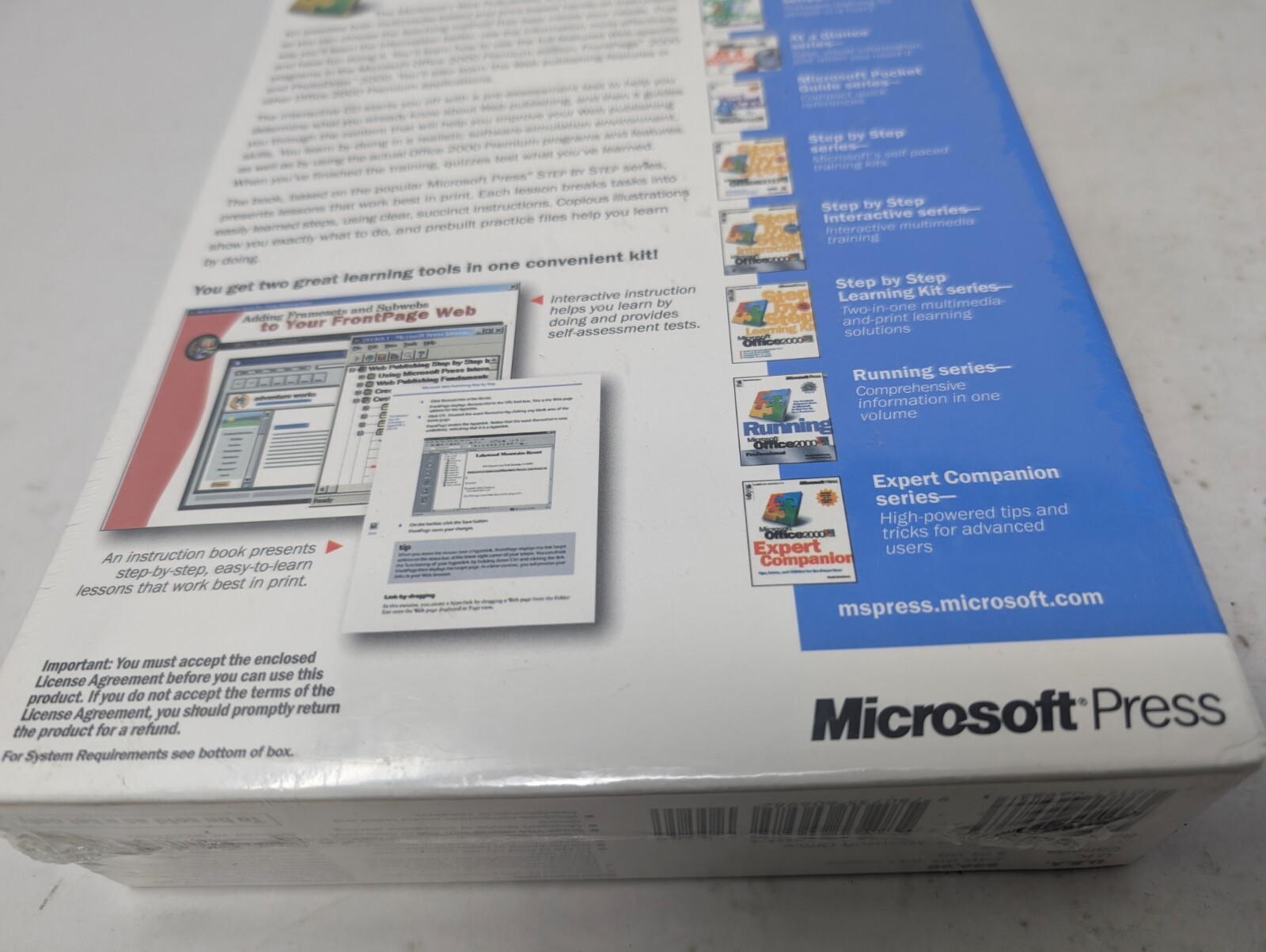 WEB PUBLISHING STEP BY STEP LEARNING KIT By Microsoft Press 2000 (238)
