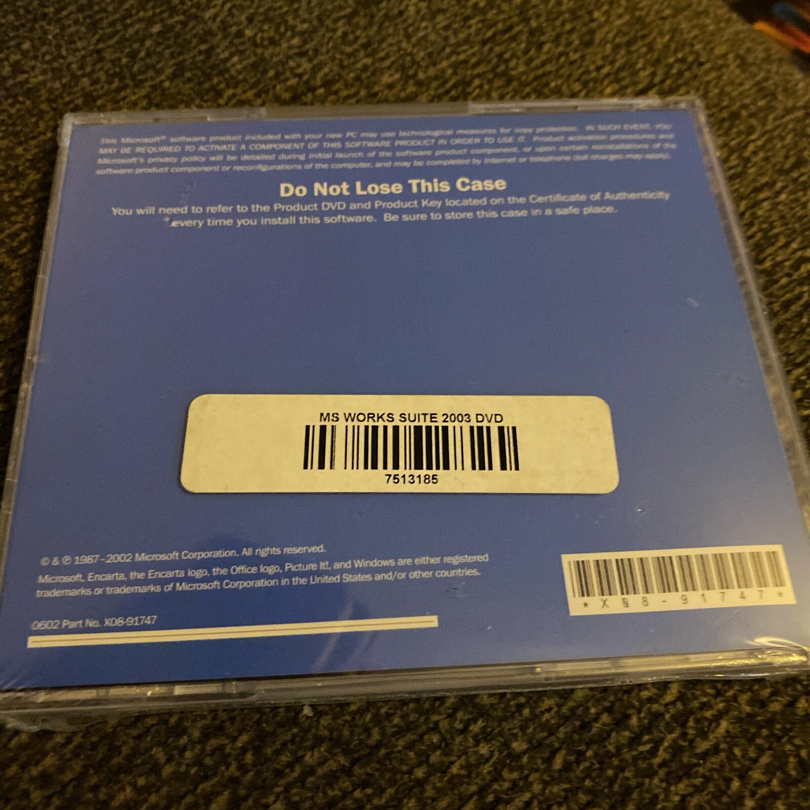 Microsoft Works Suite 2003 DVD-ROM NEW