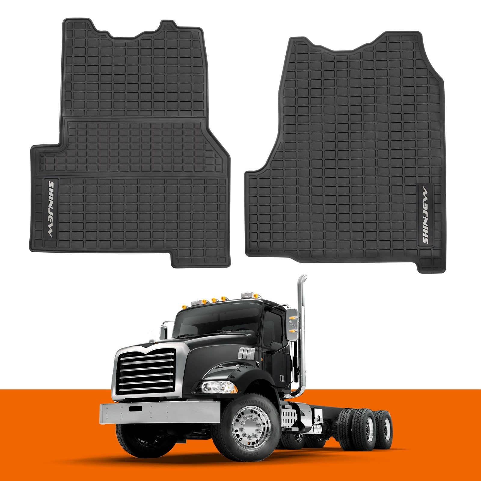 Floor Mats Compatible with Mack Granite 2013-2023,Pinnacle 2013-2023,Anthem 2…