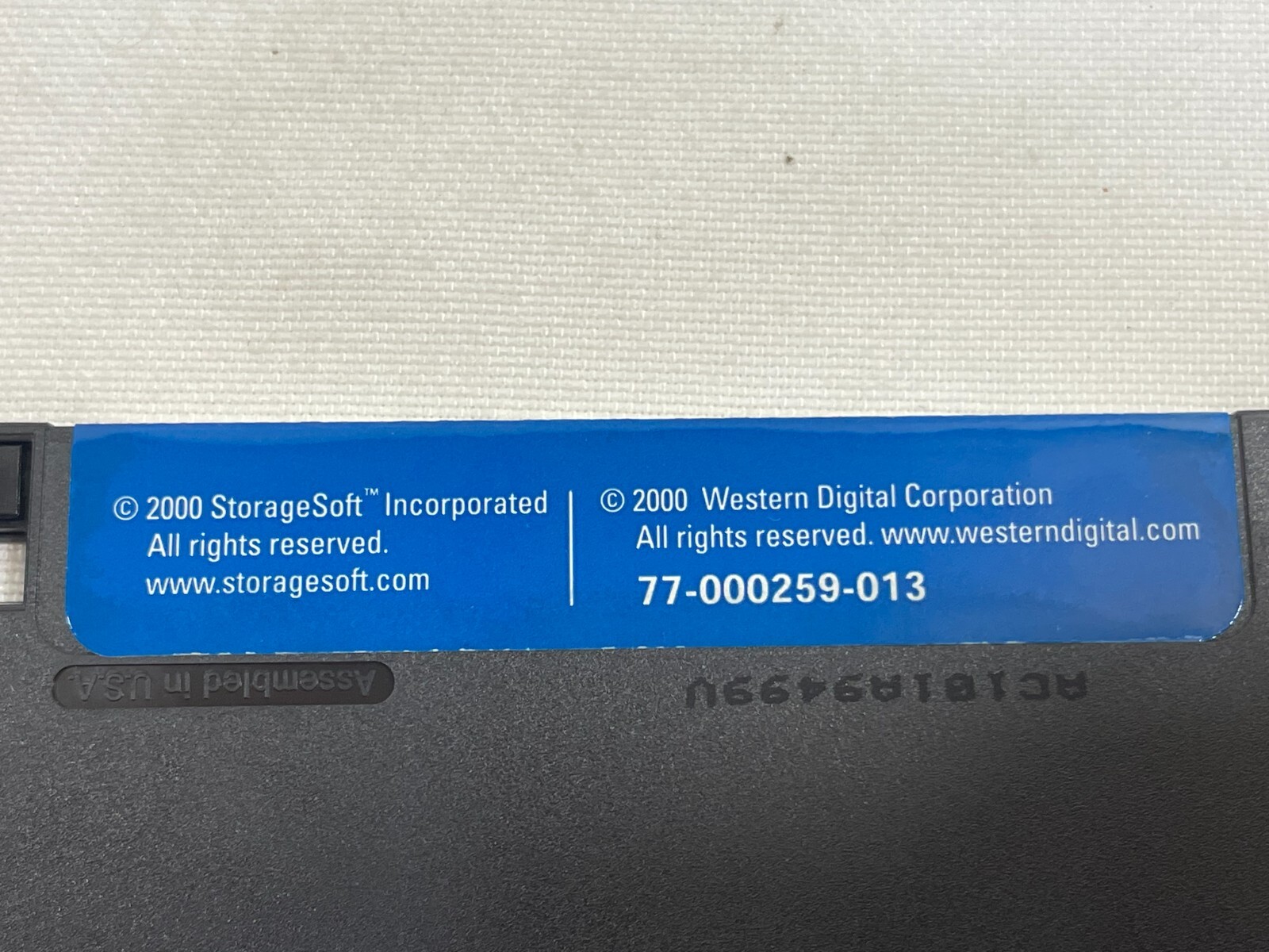 Vintage 2000 Y2K Western Digital Data Lifeguard Tools Ver 2.6 Floppy Disk 3.5″