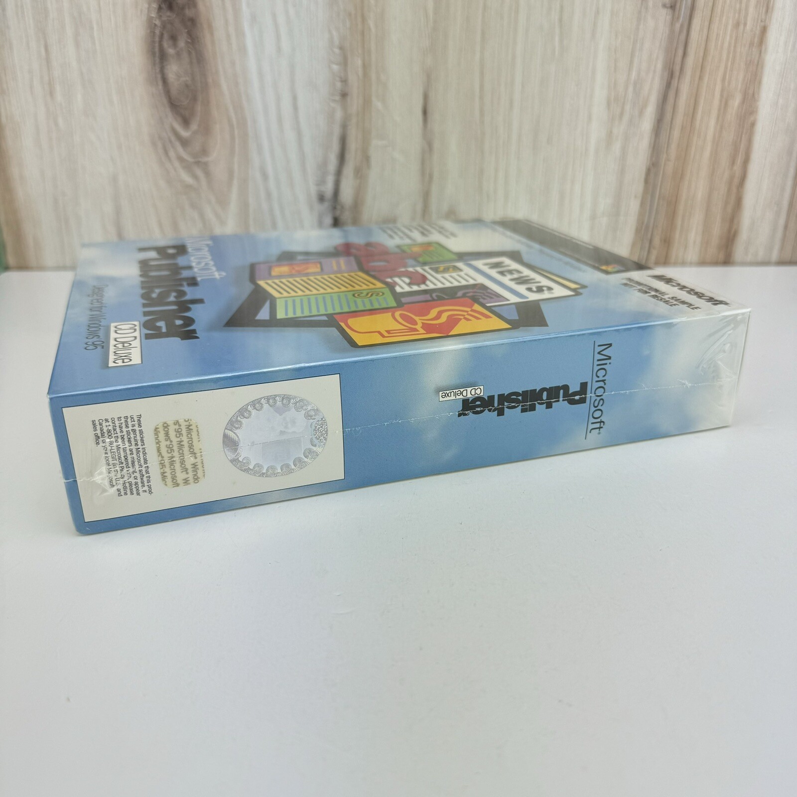 Microsoft Publisher CD Deluxe Windows 95 PC Big Box Software CDROM NEW SEALED