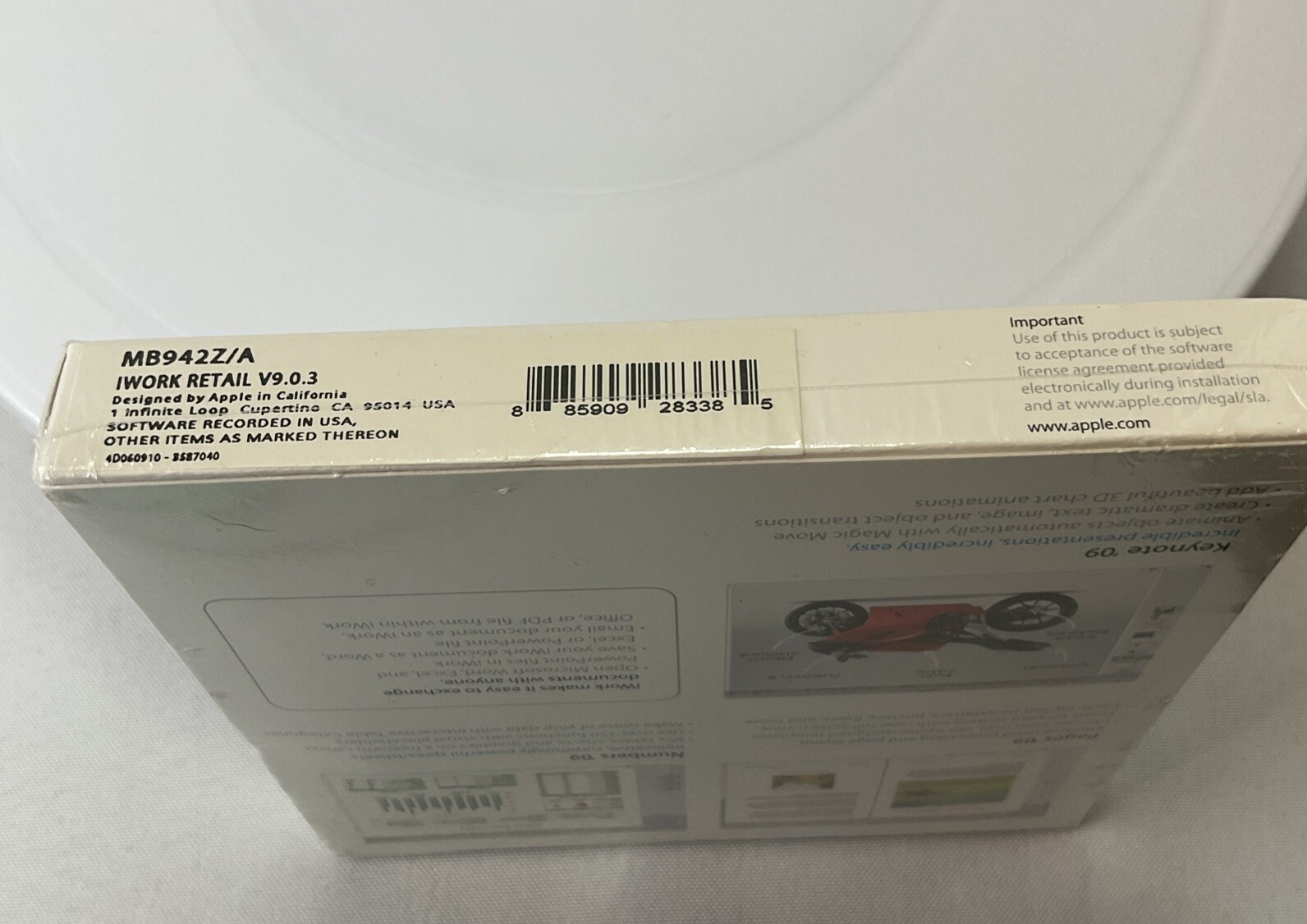 Apple iWork ’09 (Retail) – Full Version for Mac MB942Z/A – Sealed